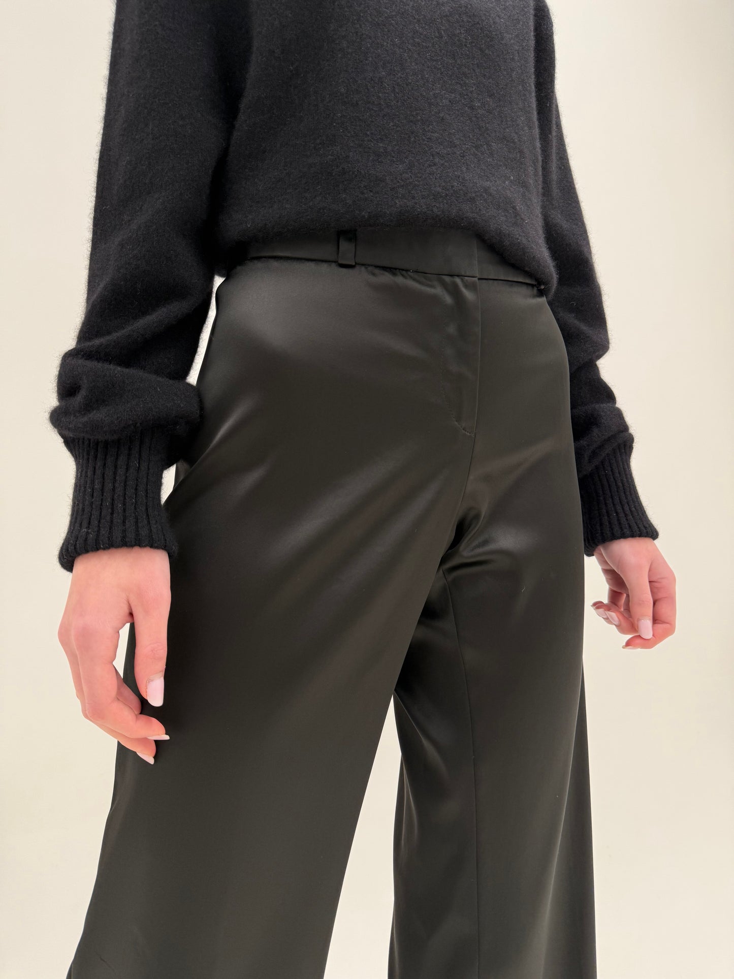 Pantaloni luxury Alberta Feretti de ocazie în croi drept