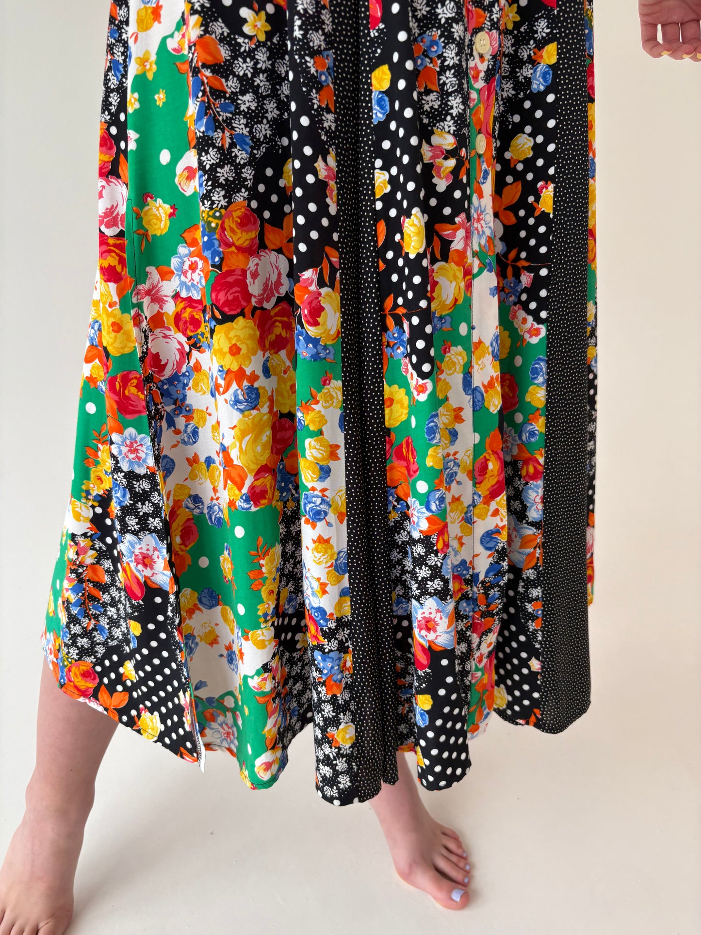 Rochie vintage maxi vaporoasă în stil Dolce & Gabbana
