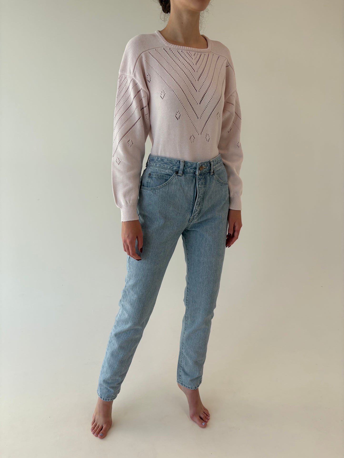 Jeans vinatge premium tall cu talie ultra înaltă plin cu ținuta