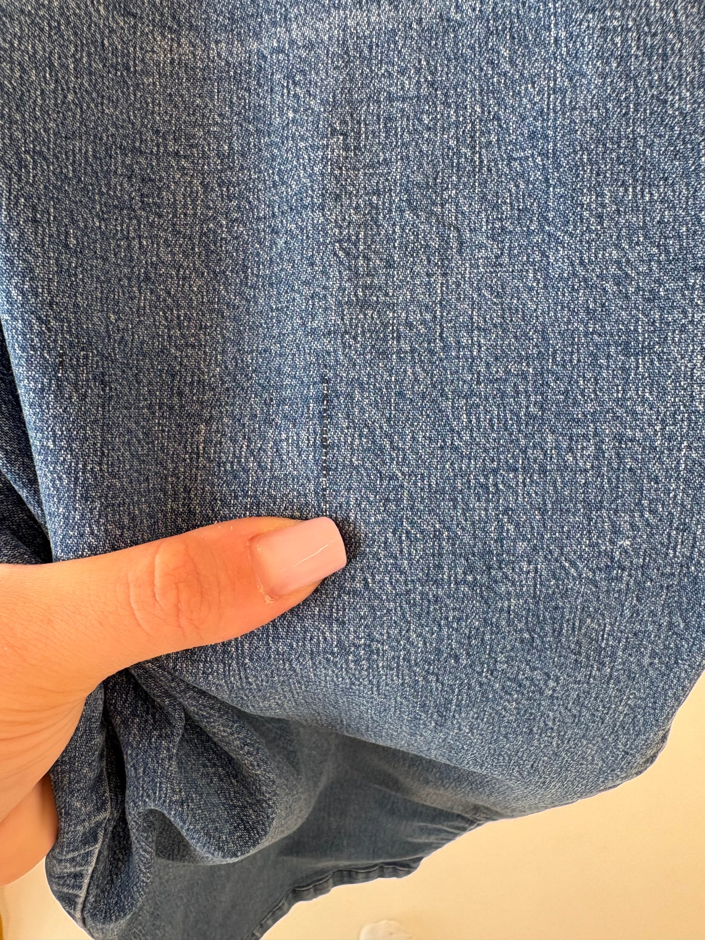 Jeans vintage ultra confort modelator classic wash cu talie mai generoasă