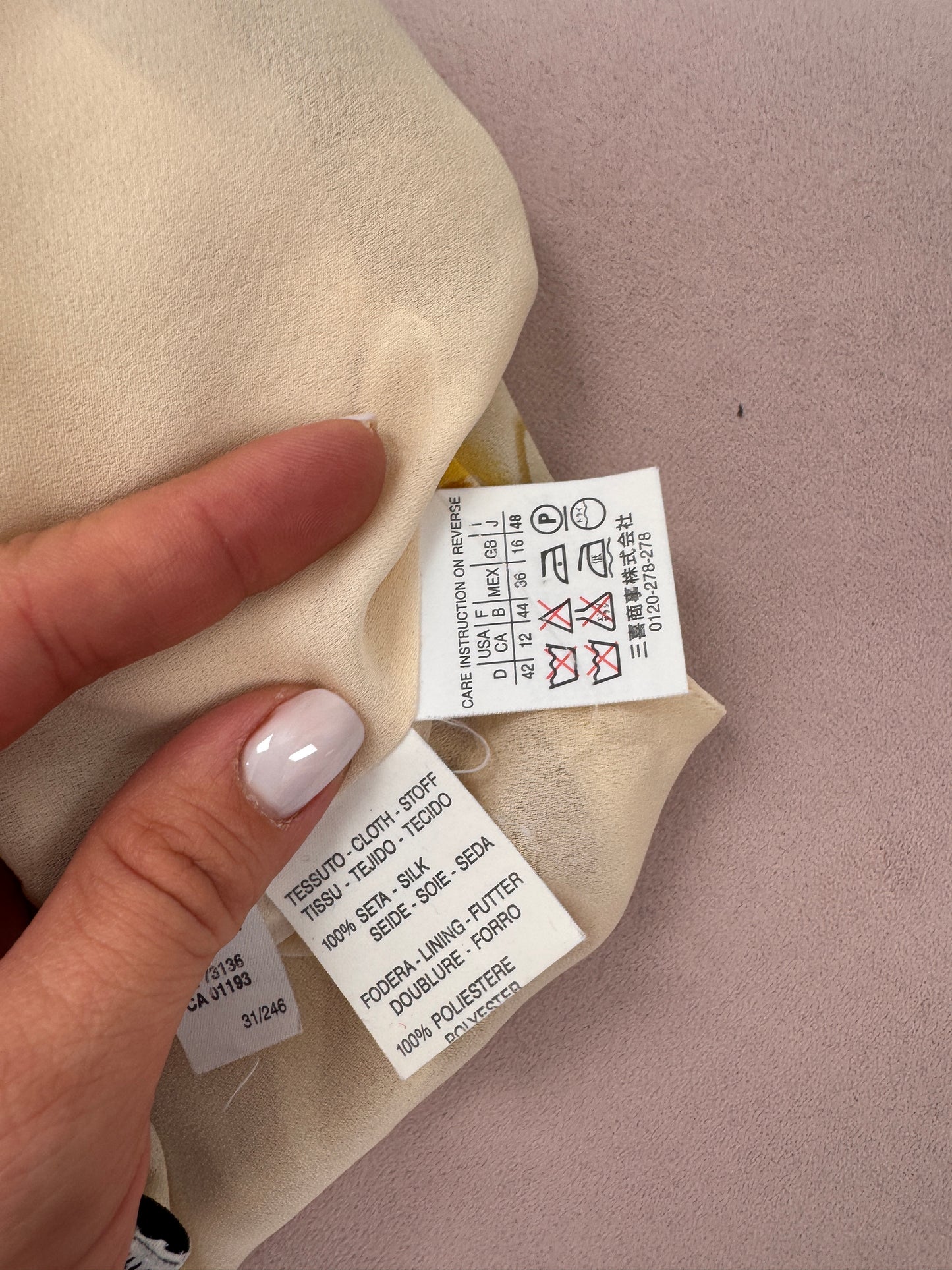 Top Marella by Max Mara din mătase naturală mată cu talie ușor marcată