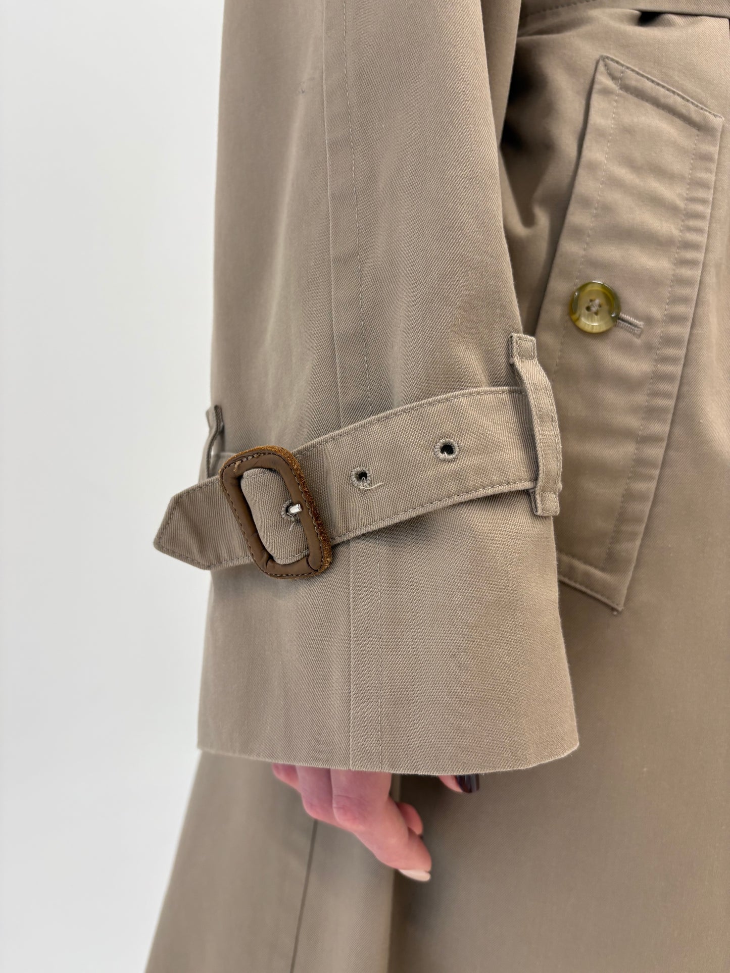 Trench high end Burberry de toamnă iarnă cu liner de lana cu camel hair detașabil