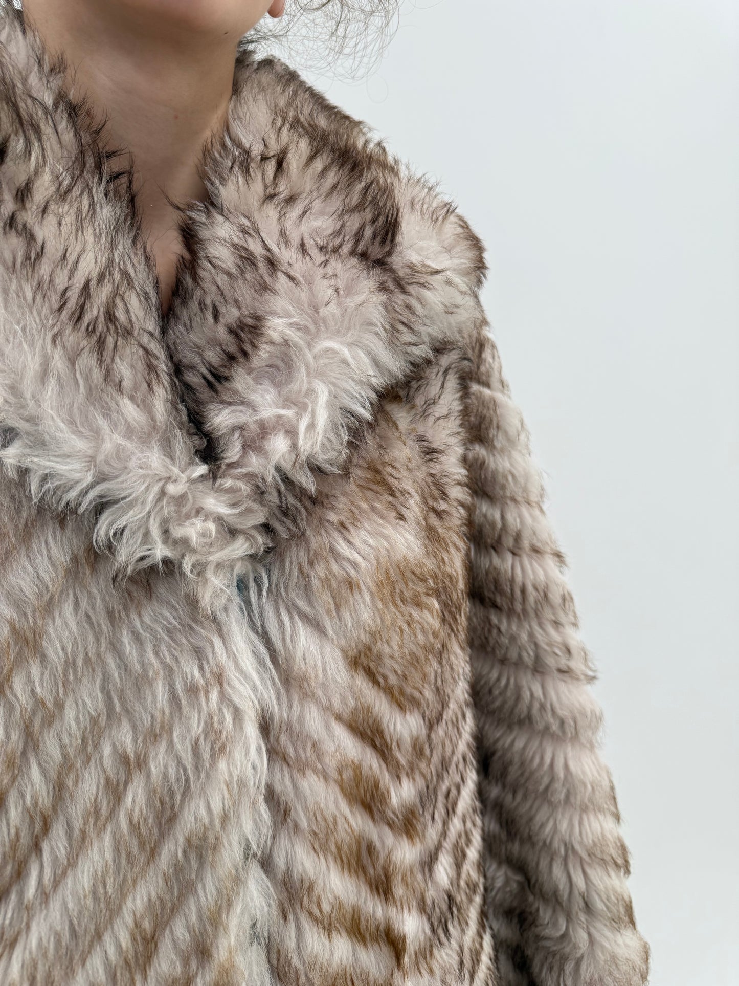 Blană naturală Mouton tuns și presat direcțional