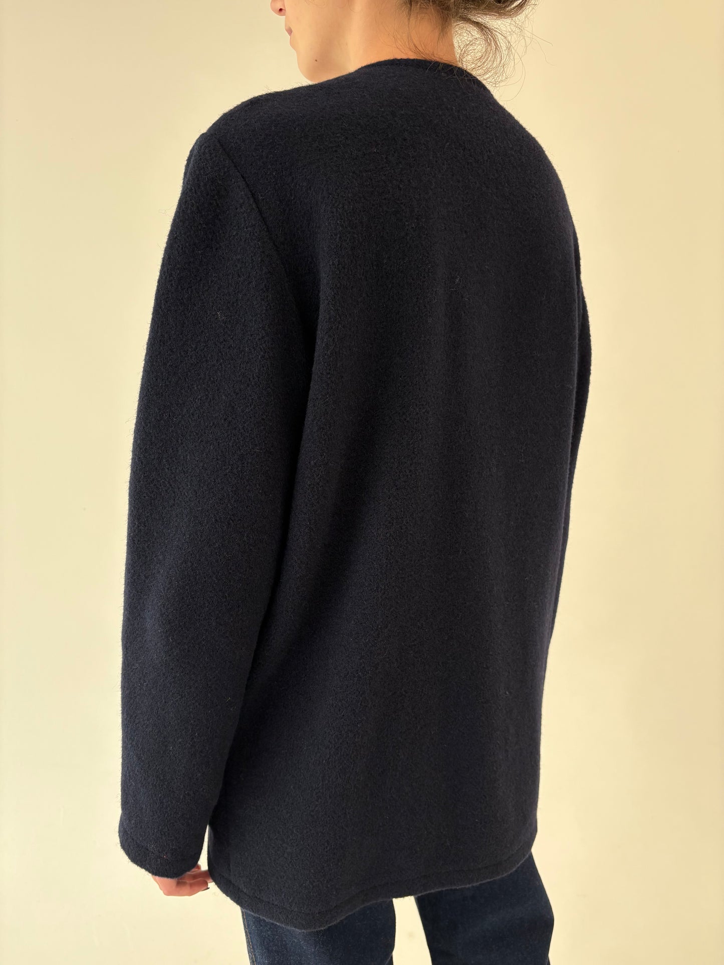 Jacheta italiană în croi minimalist super revenit în trend din lana plină extrafina