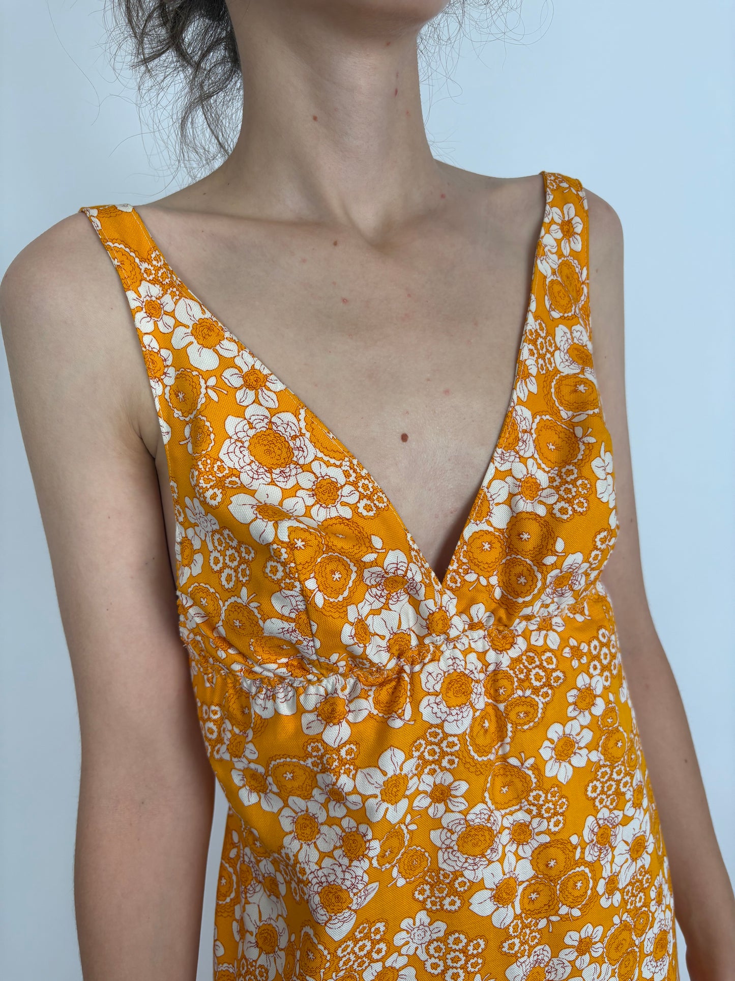 Rochie vintage maxi în croi de ani 60