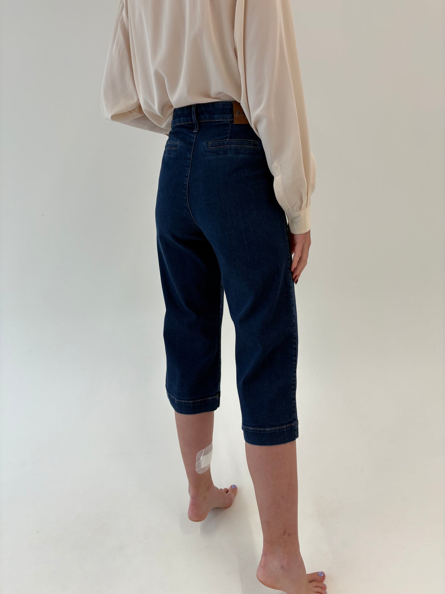 Jeans culottes Armani modelatori dark wash