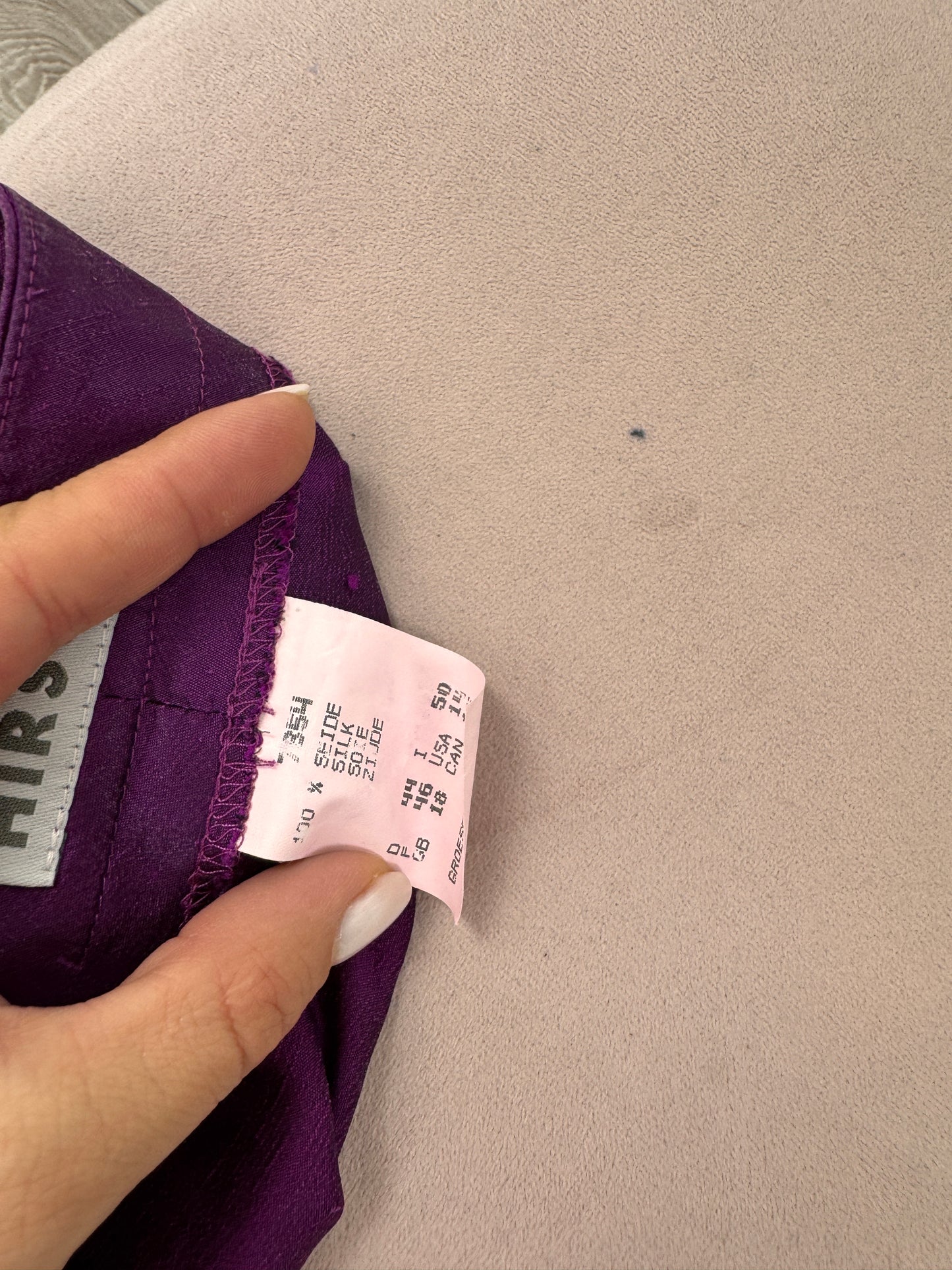 Pantaloni petite capri din mătase naturală cu talie înaltă