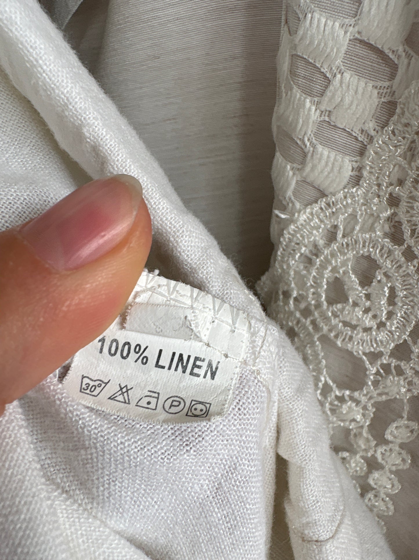 Pantaloni din in premium cu talie generoasă înaltă reglabilă