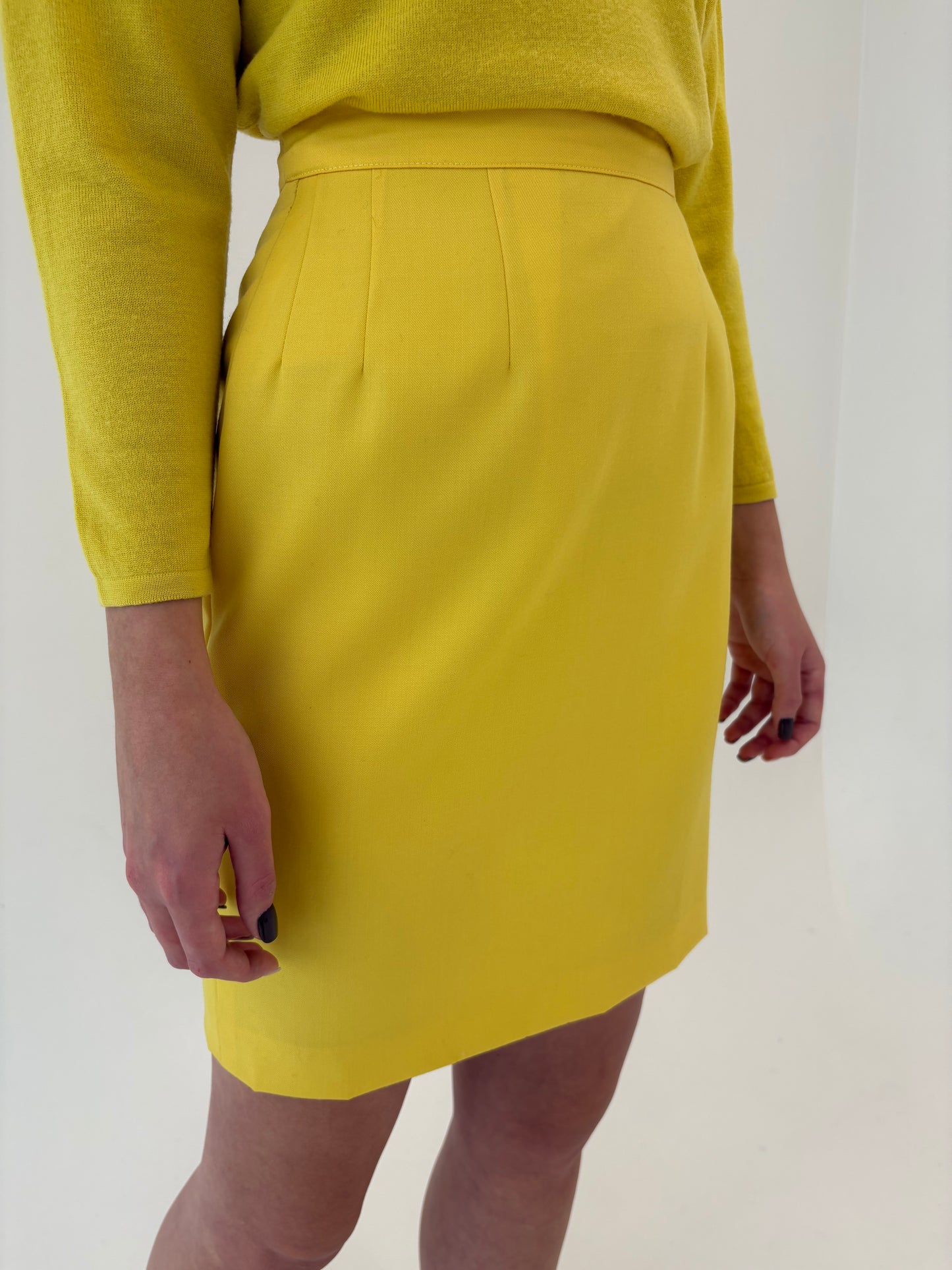 Fustă Max & Co by Max Mara conică cu talie ultra înaltă din lana extrafina