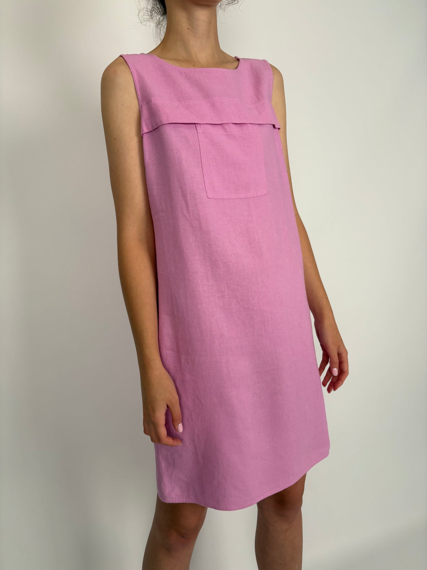 Rochie blush Pink din in in croi minimalist
