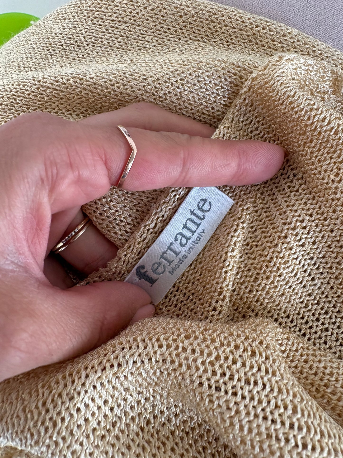 Cardigan italian camel din jerse excepțional de brand luxury