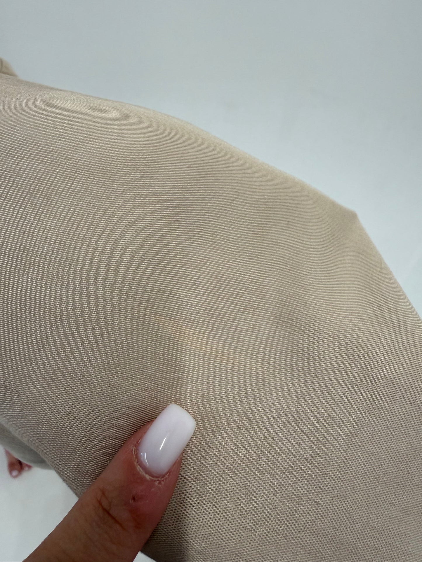 Rochie vintage de designer italian Safari din pânză de in cu aplicații manuale
