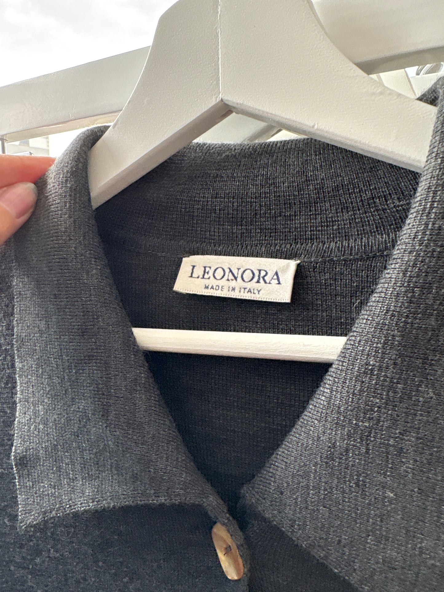 Palton lung exceptional italian din jerse din lana merino extrafina