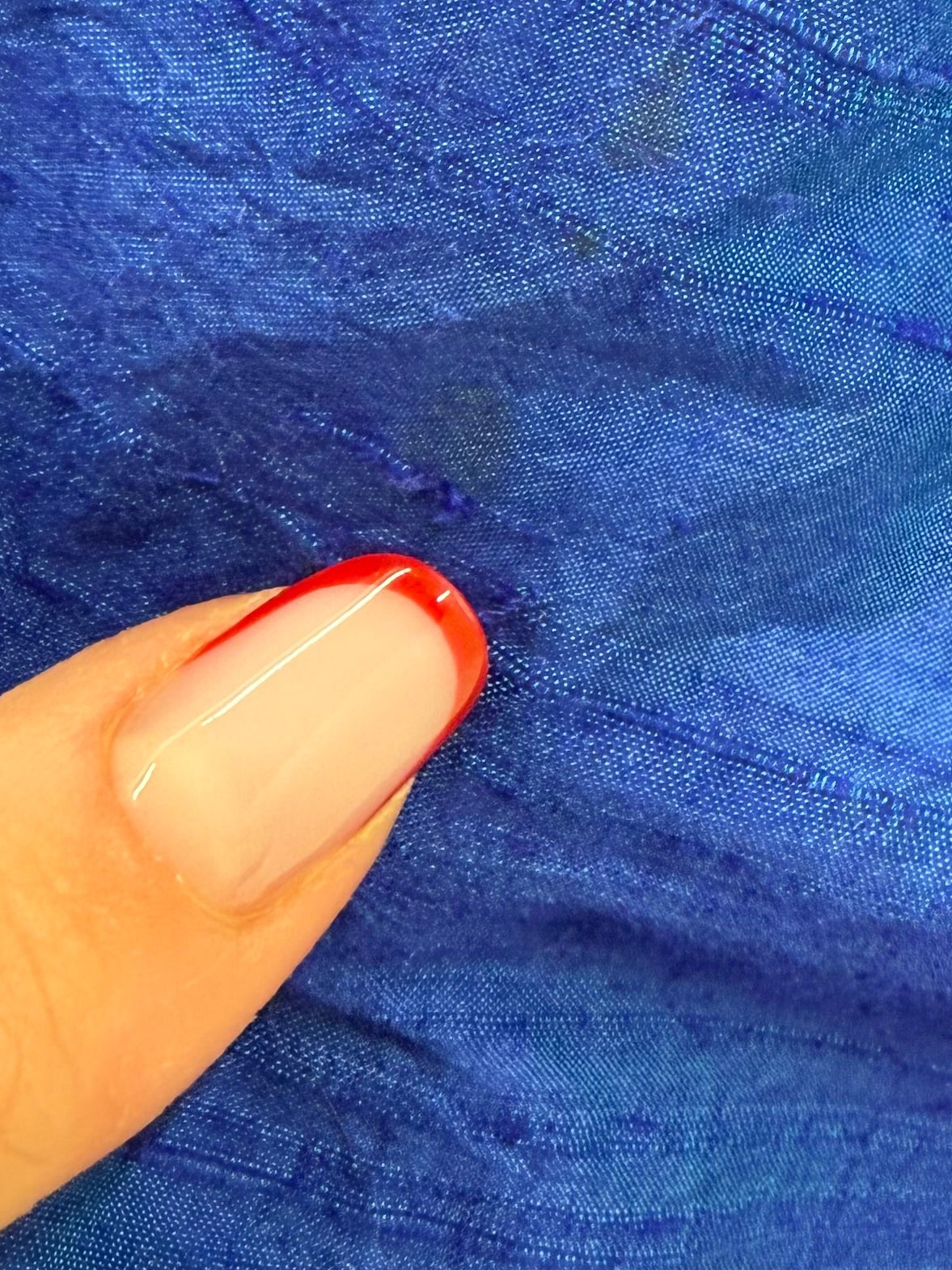 Rochie vintage albastru regal din mătase naturală dupioni groasă