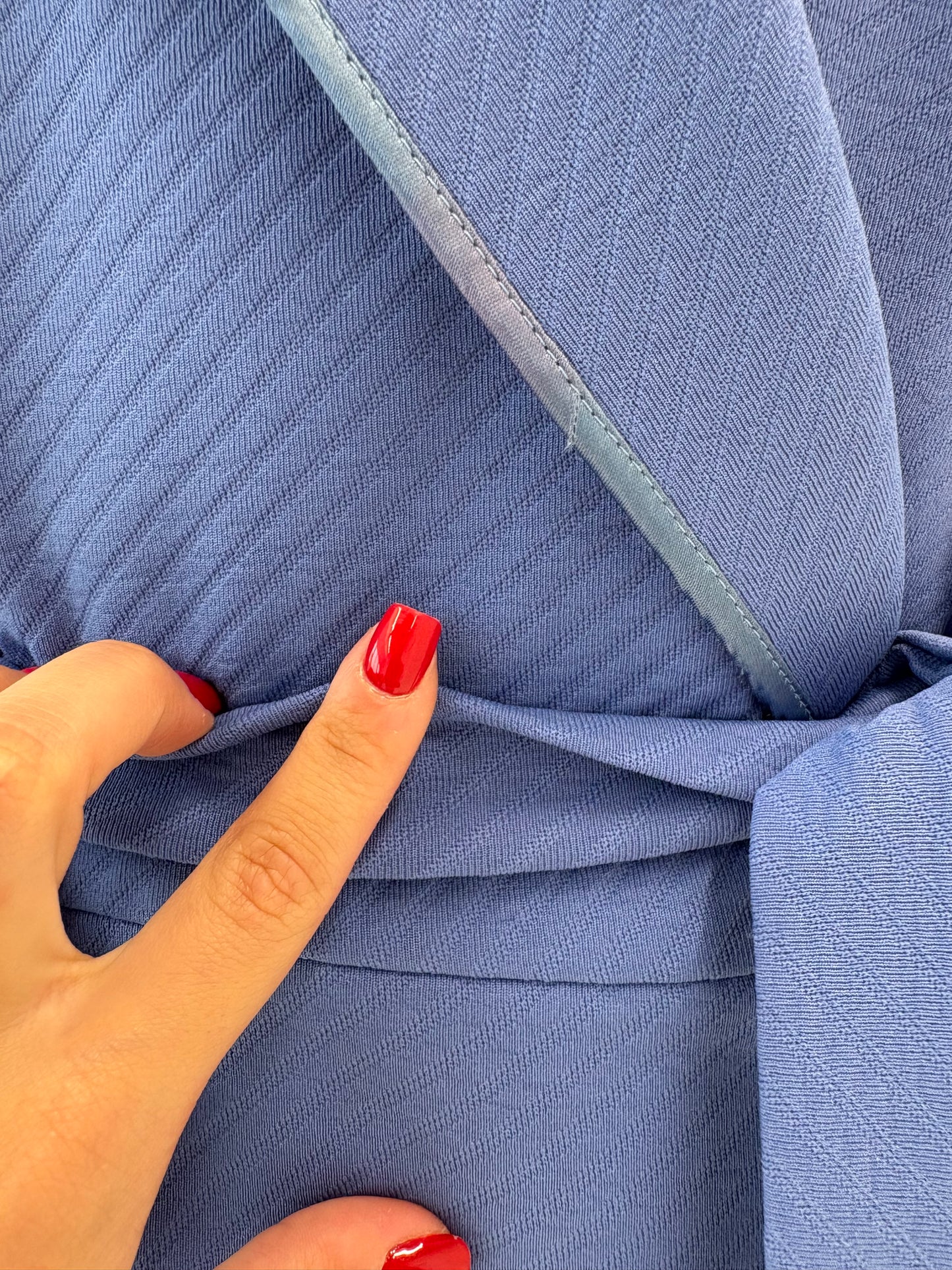 Halat vintage premium italian albastru ciel