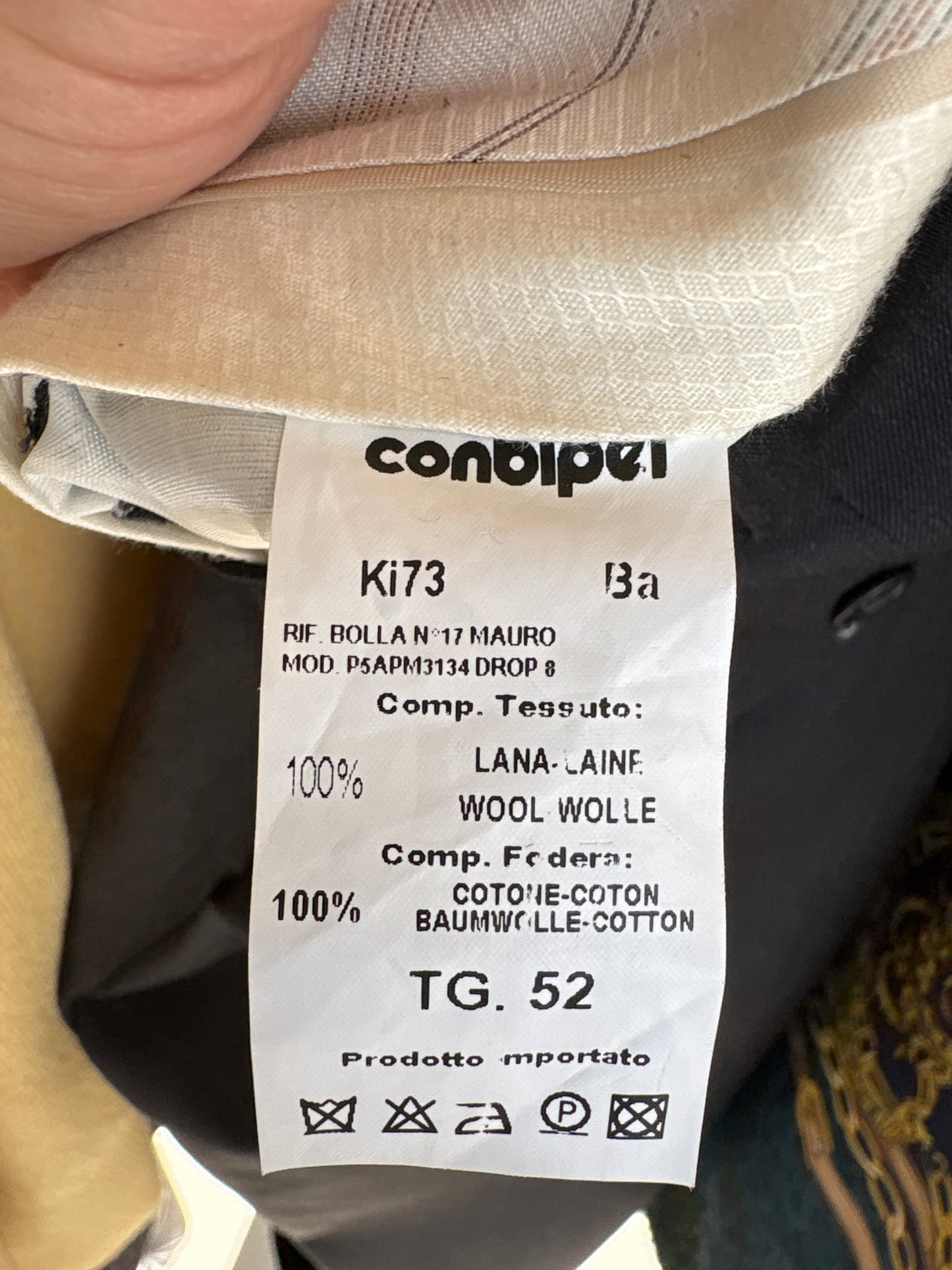 Pantaloni negri italienești din lana extrafina