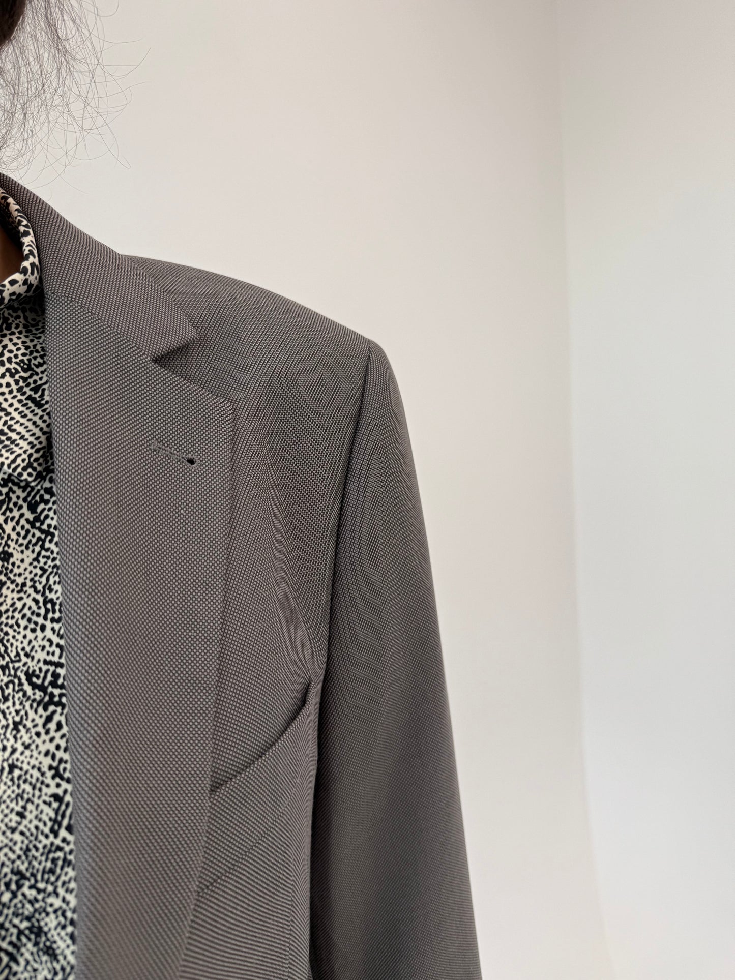 Sacou de brand luxury Paul Smith din stofita ultra fină de lana în croi actual