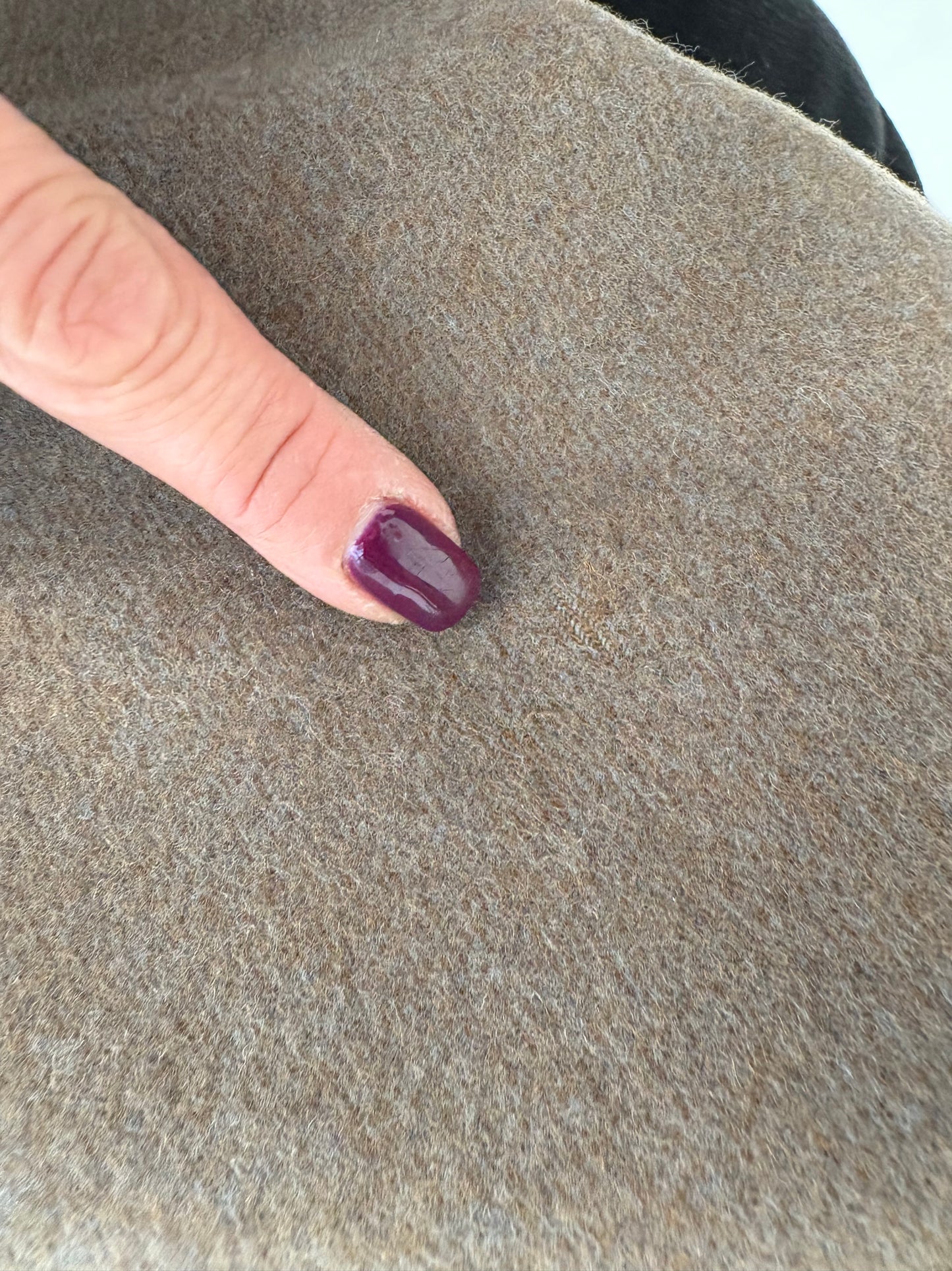 Trench vintage gros cu interior din stofă de lana