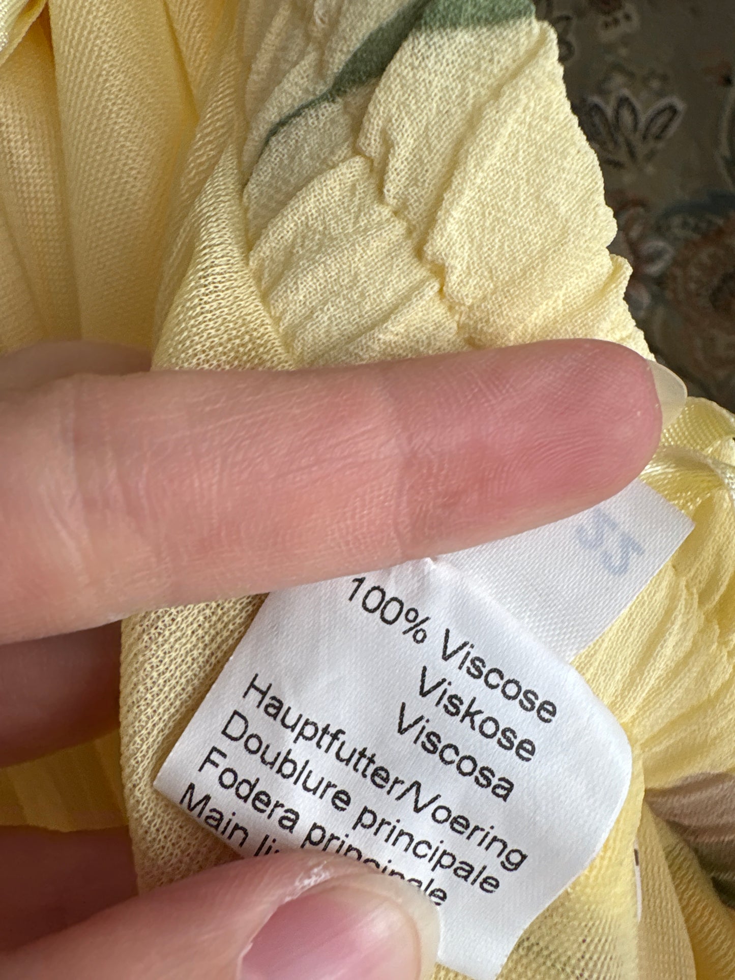 Fustă maxi butter yellow ultra amplă cu print floral delicat Barbie pink