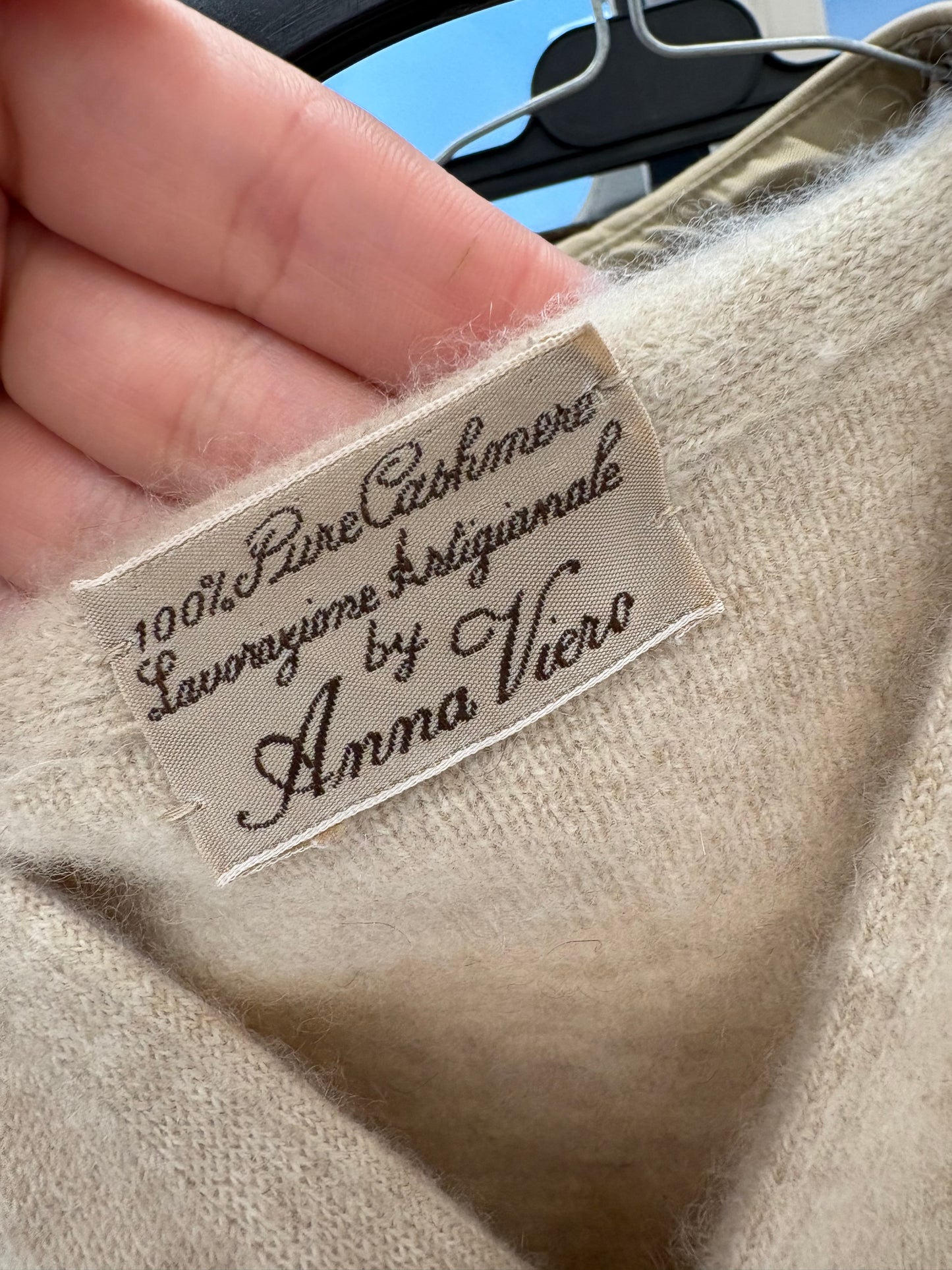 Top / vesta nude din cașmir luxury italian multiply