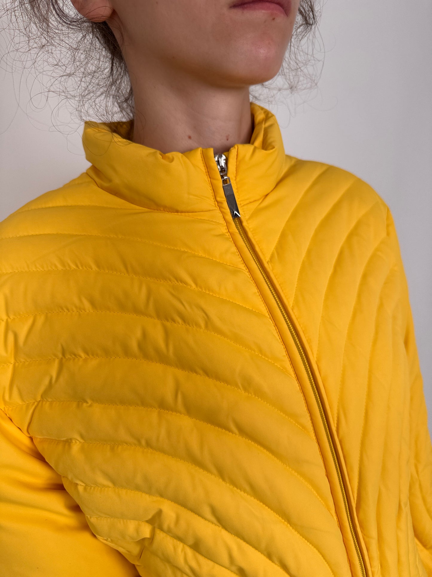 Jacheta premium cambrata lemon yellow de primăvară