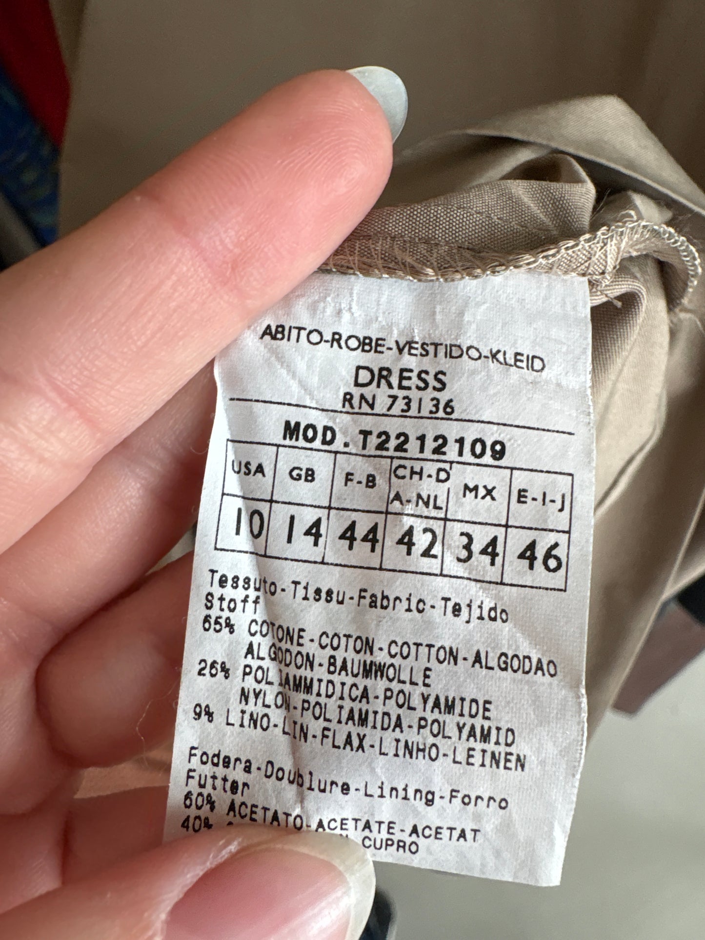Rochie de zi Max&Co by Max Mara din bumbac cu in și talie ultra înaltă marcată