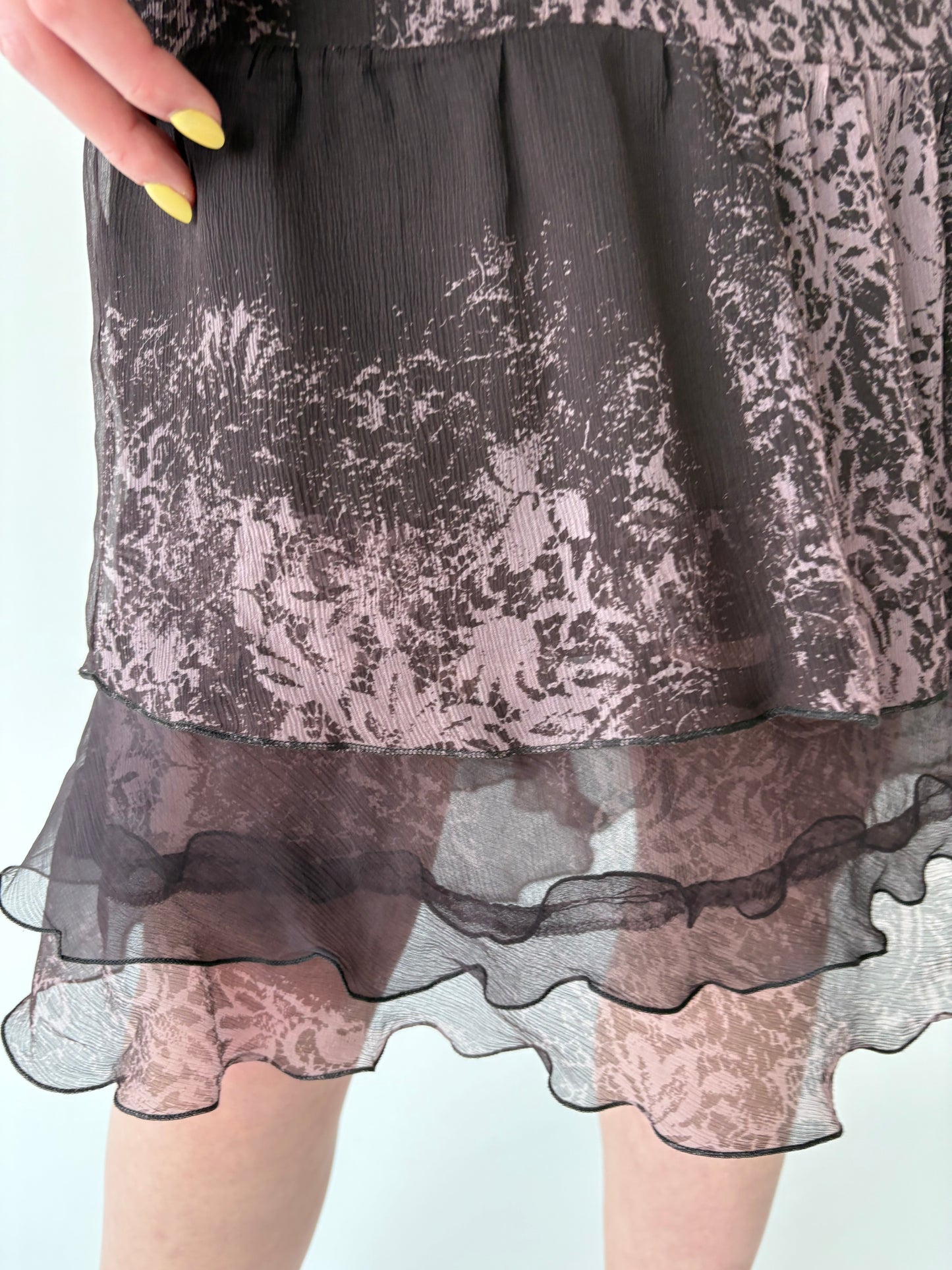Fustă luxury de brand plus size Elena Miro din mătase naturală