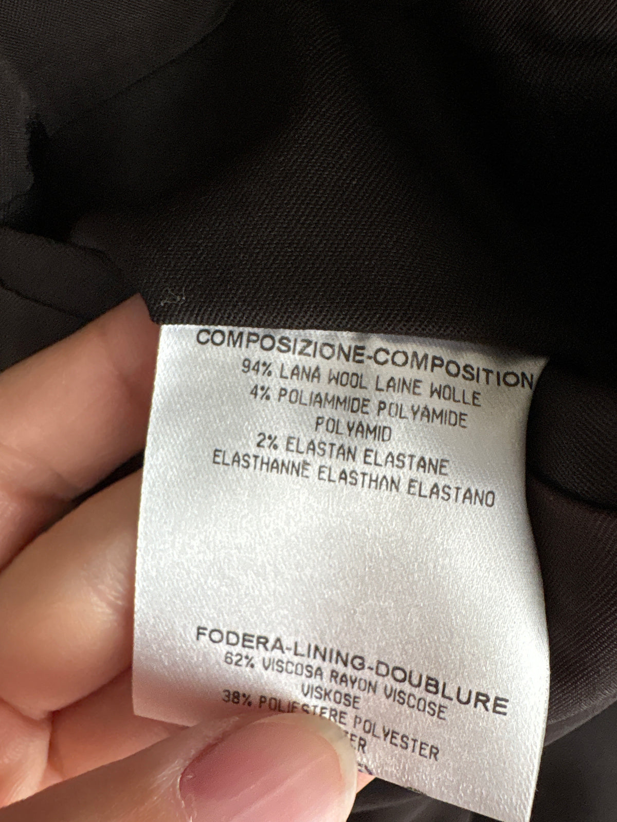 Sacou Gucci dark chocolate brown cambrat din stofita de lana extrafina ultra confort