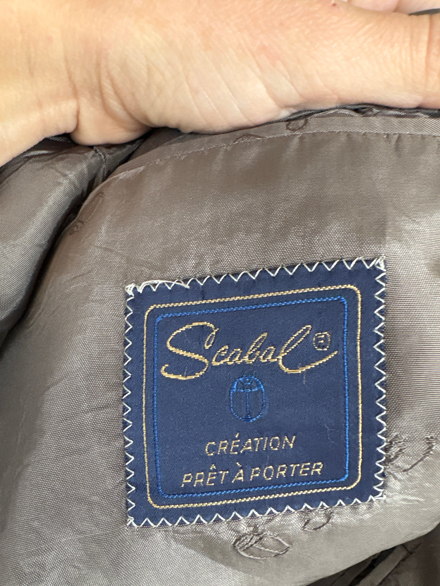 Sacou ultra luxury Scabal din lana și mătase naturală