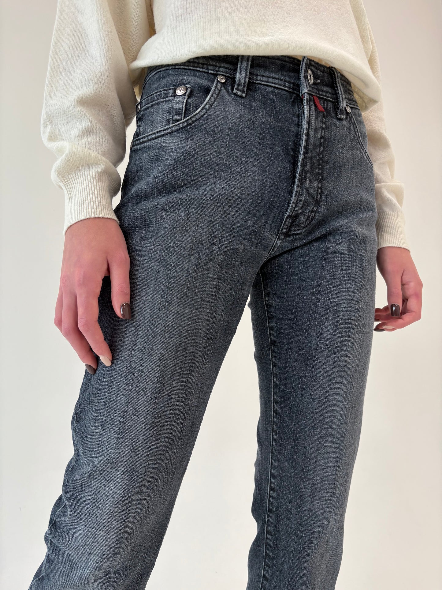 Jeans dark wash luxury Pierre Cardin modelatori