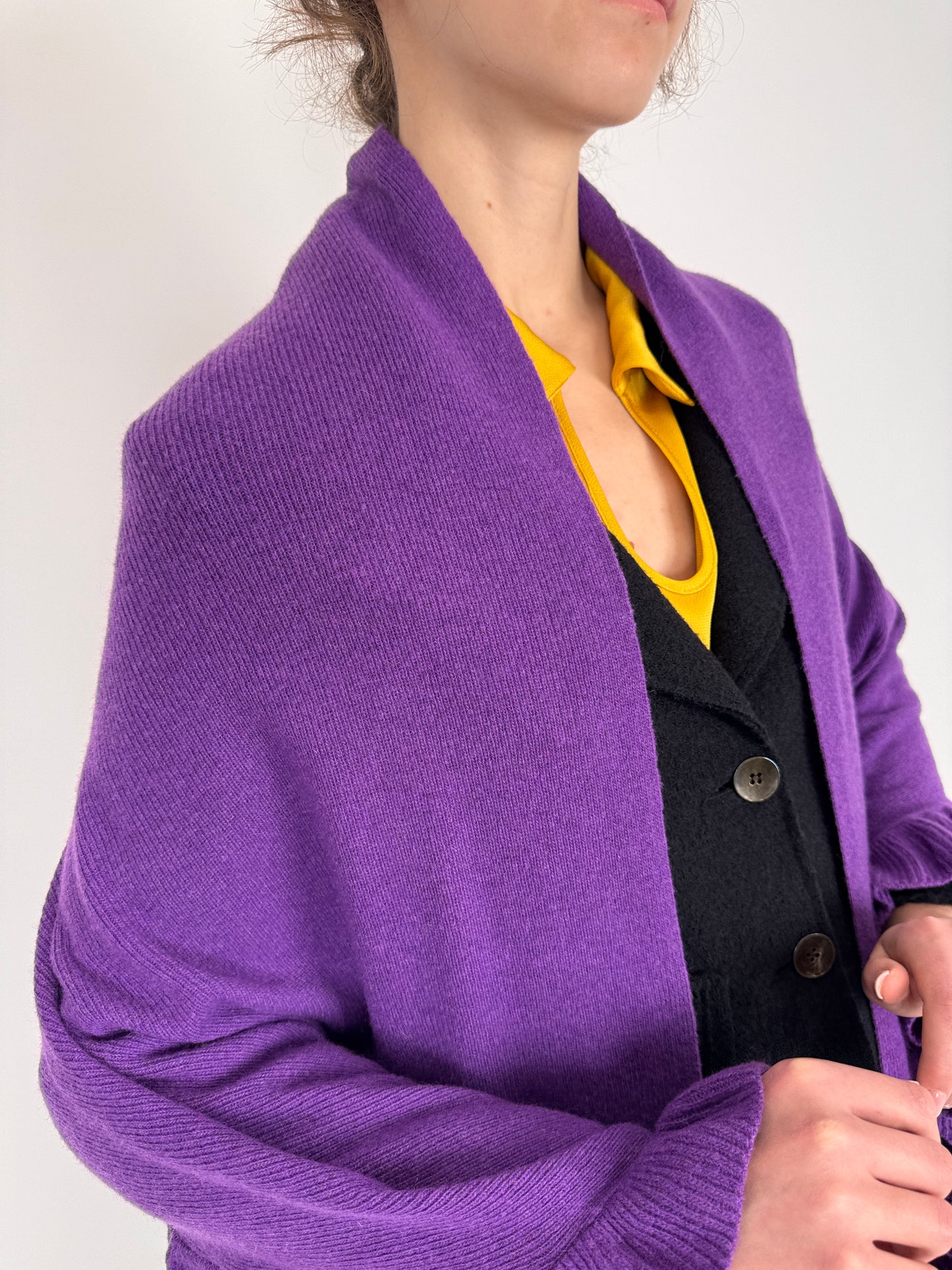 Capa true purple din lana extrafina