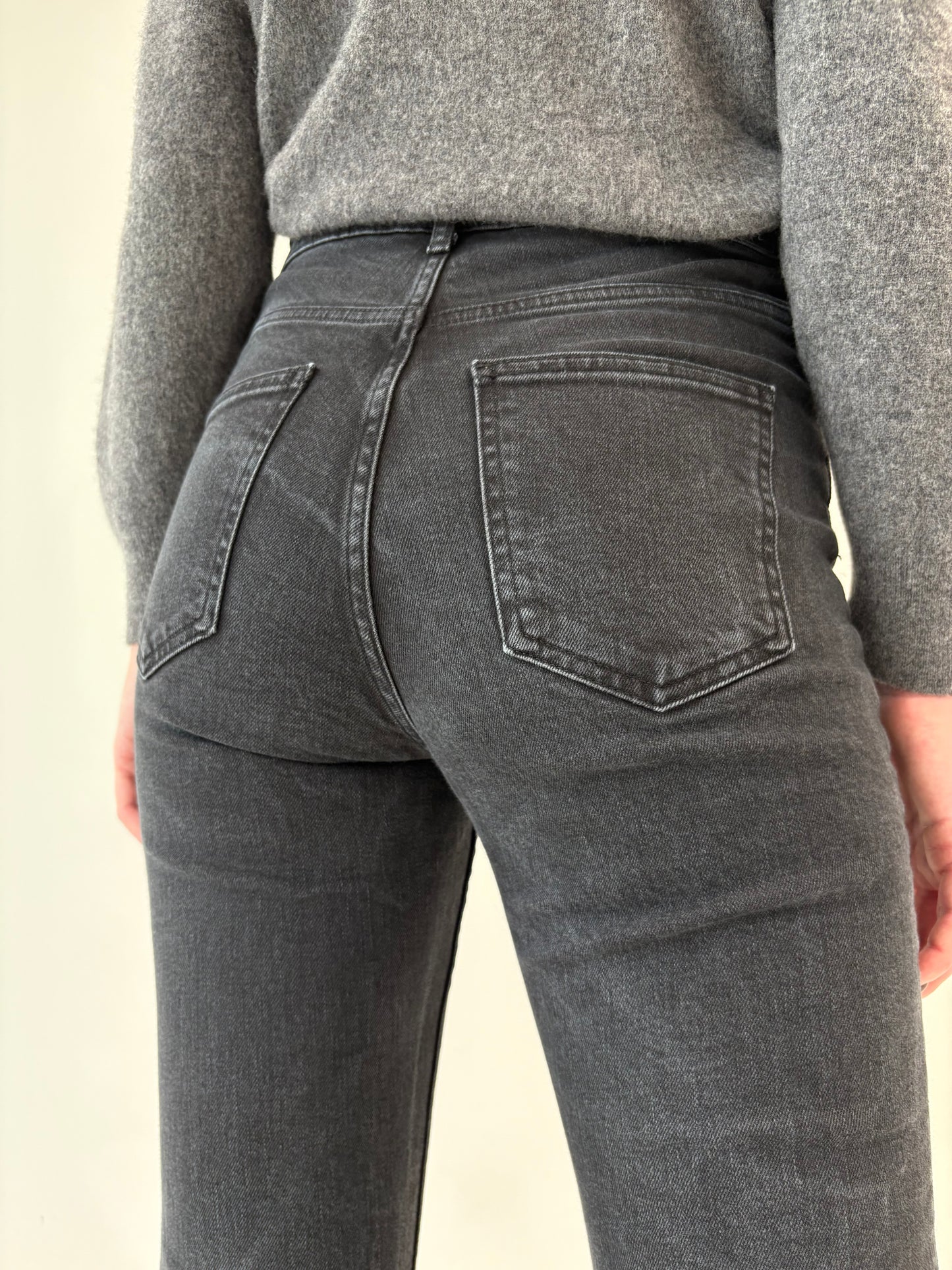 Jeans modelatori confort cu talie înaltă