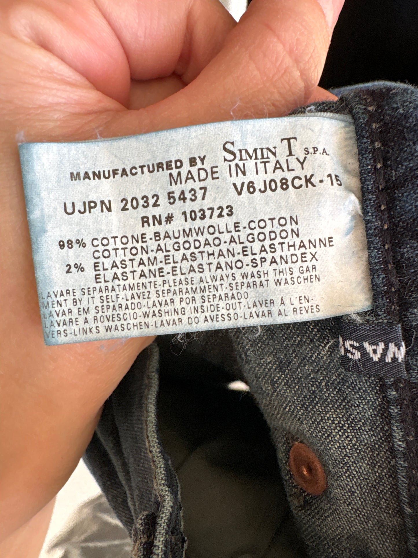 Jeans vintage Armani straight leg