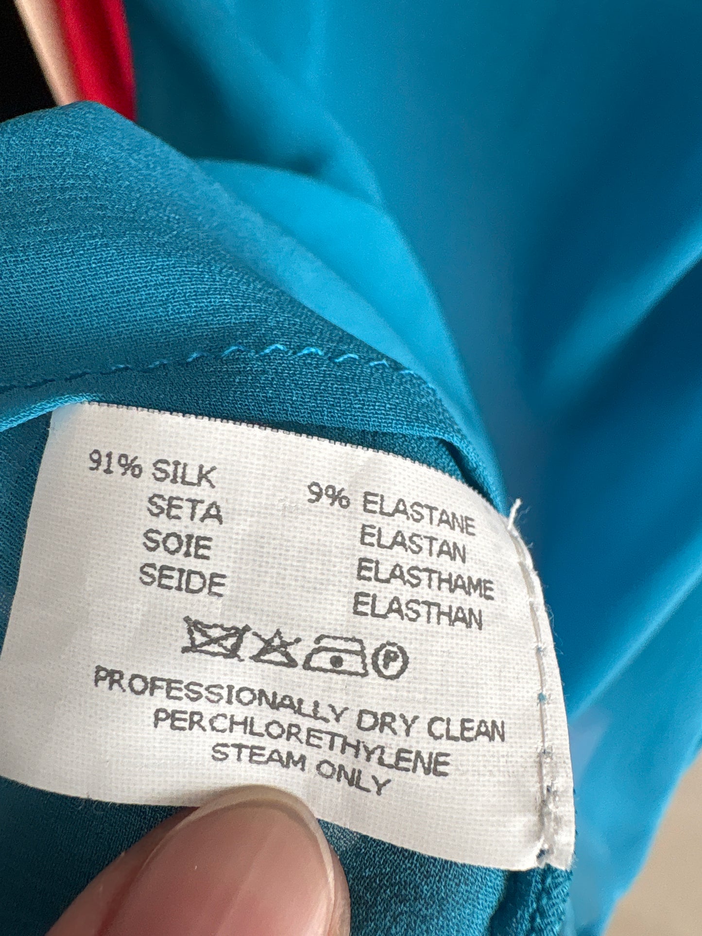 Top Missoni tip furou din Georgette de mătase naturală în bie