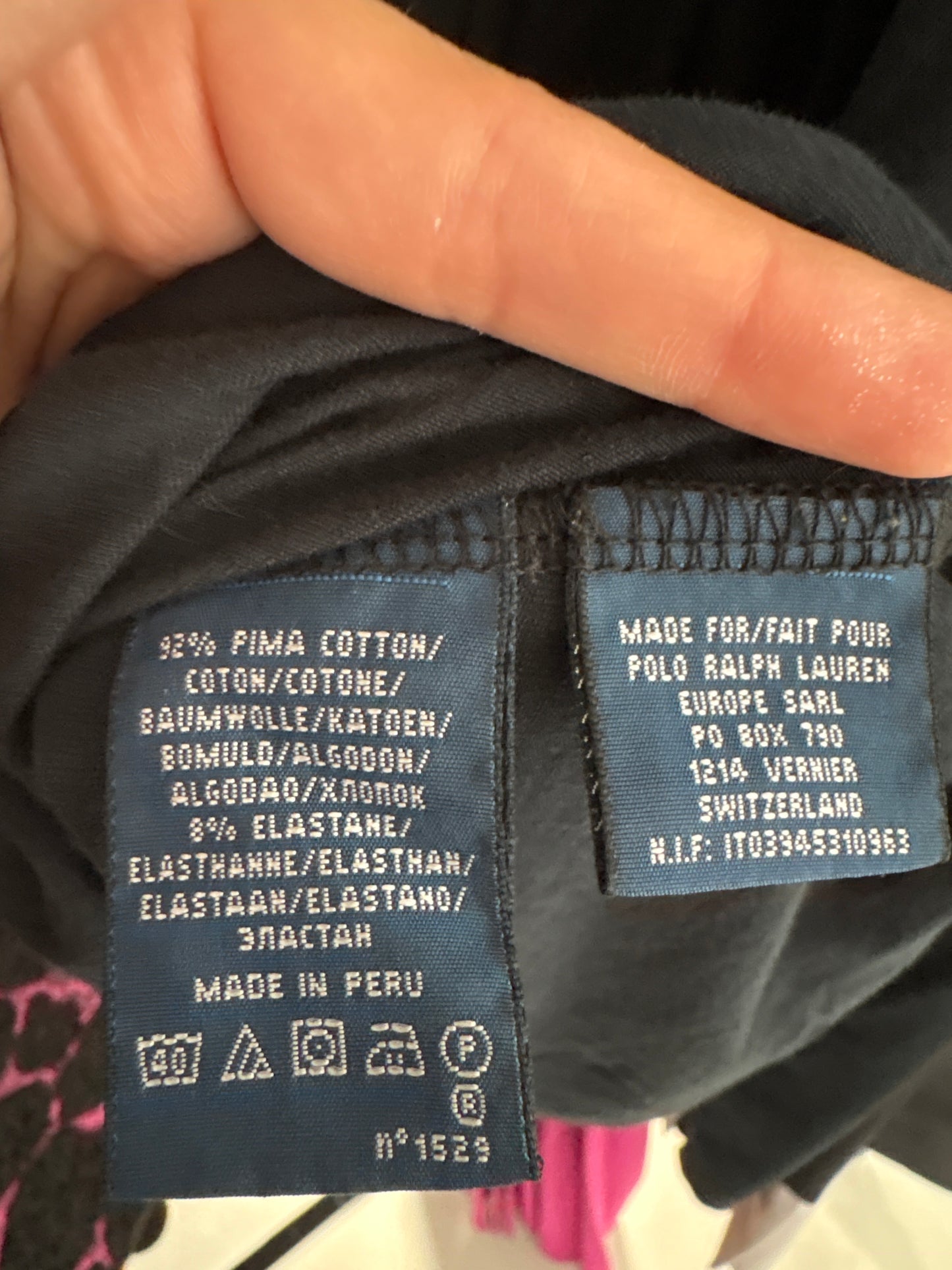 Bluză petrecută Ralph Lauren din jerse de bumbac