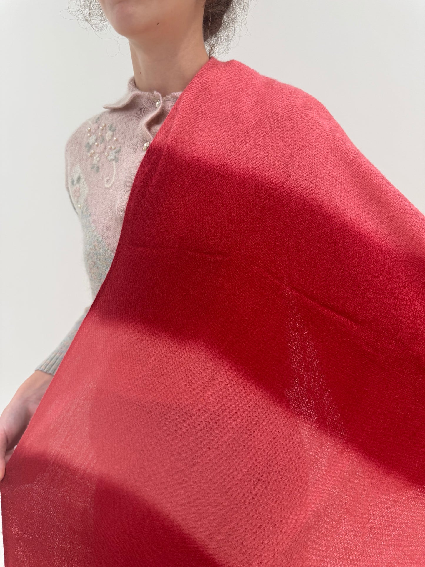 Shawl XXL din cașmir și mătase naturală în culori superbe