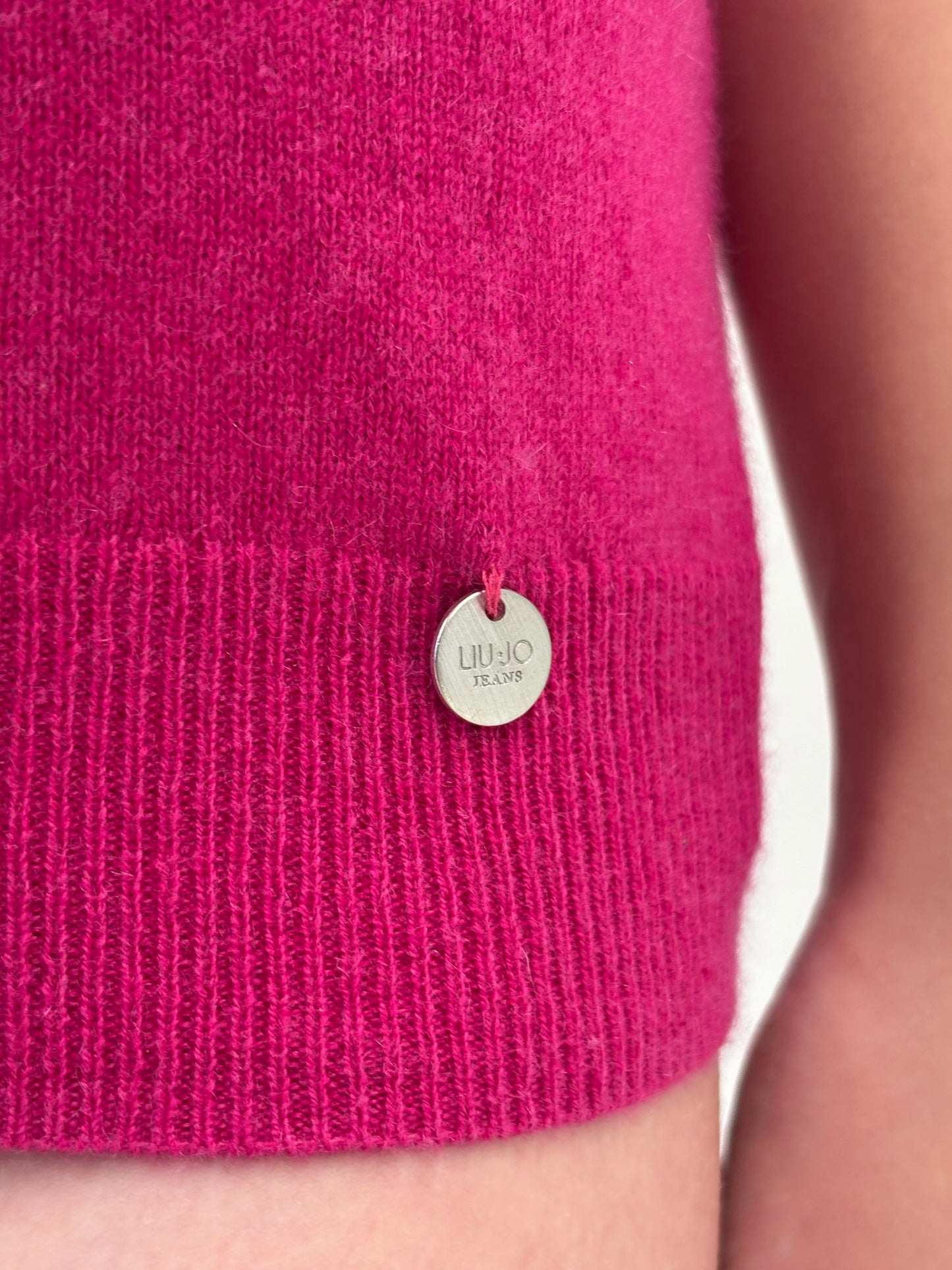 Top super premium din cașmir multiply fucsia Liu&Jo