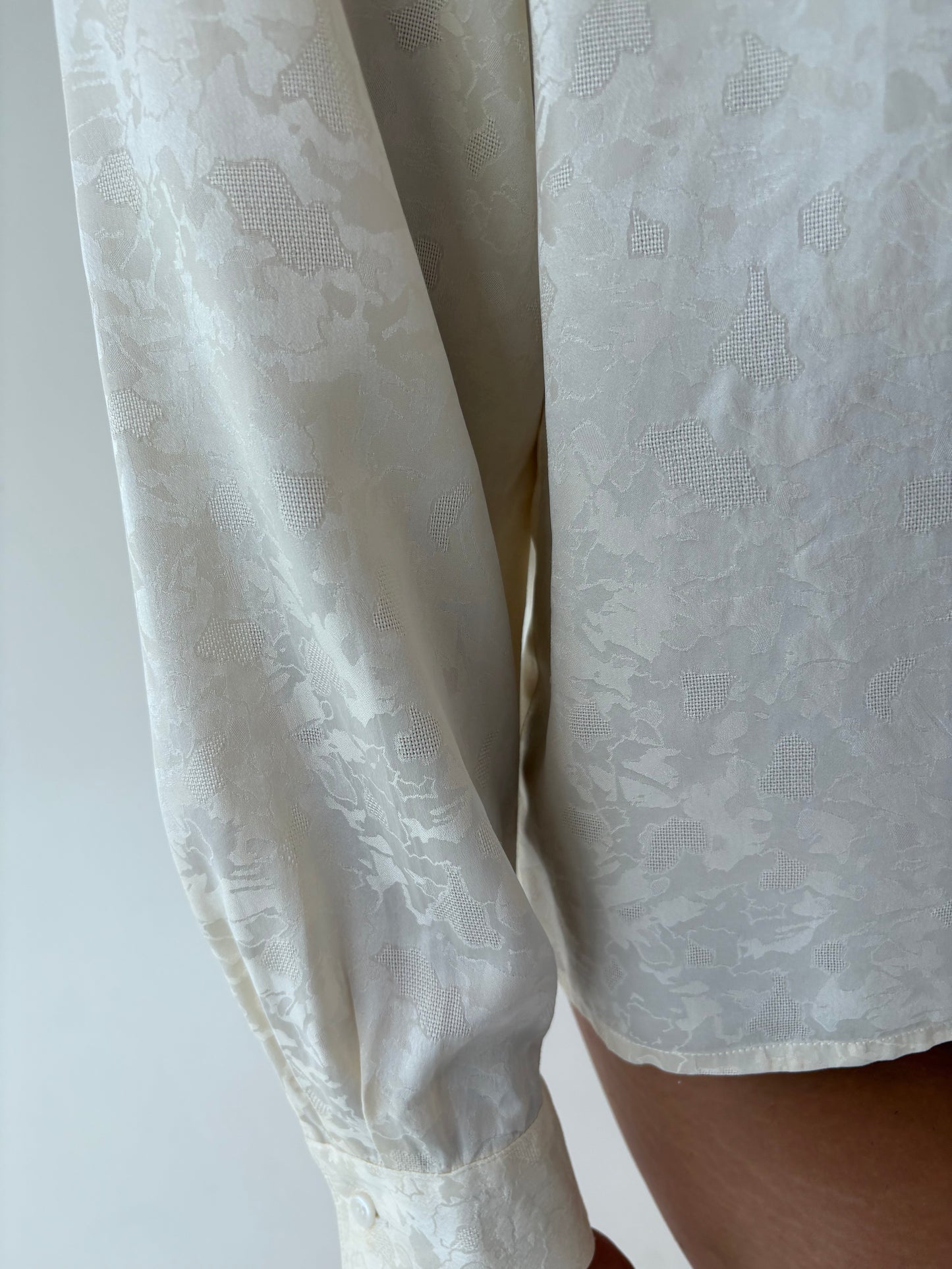 Cămașa vintage luxury din jacquard de mătase naturală superb