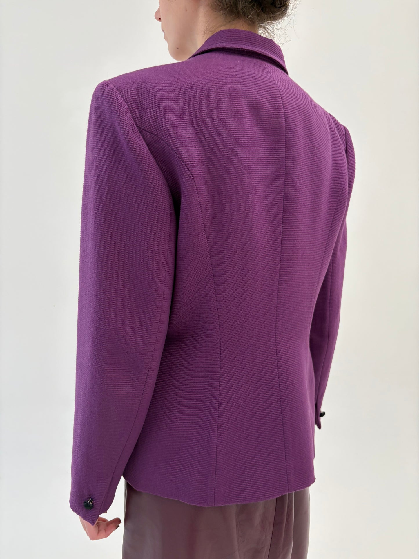 Sacou old vintage luxury Guy Laroche anii 80 din lana extrafina structurată