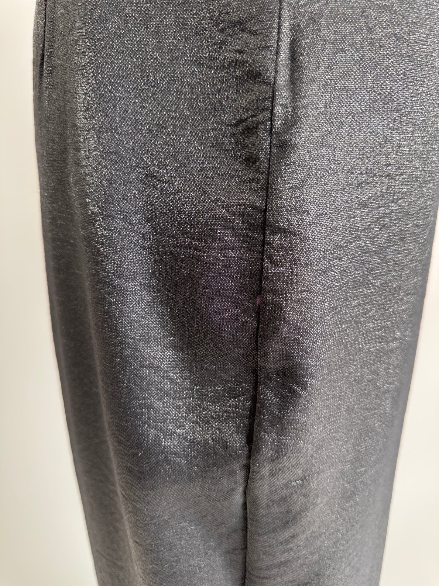 Salopetă cu talie ultra înaltă silver gray ușor paletă