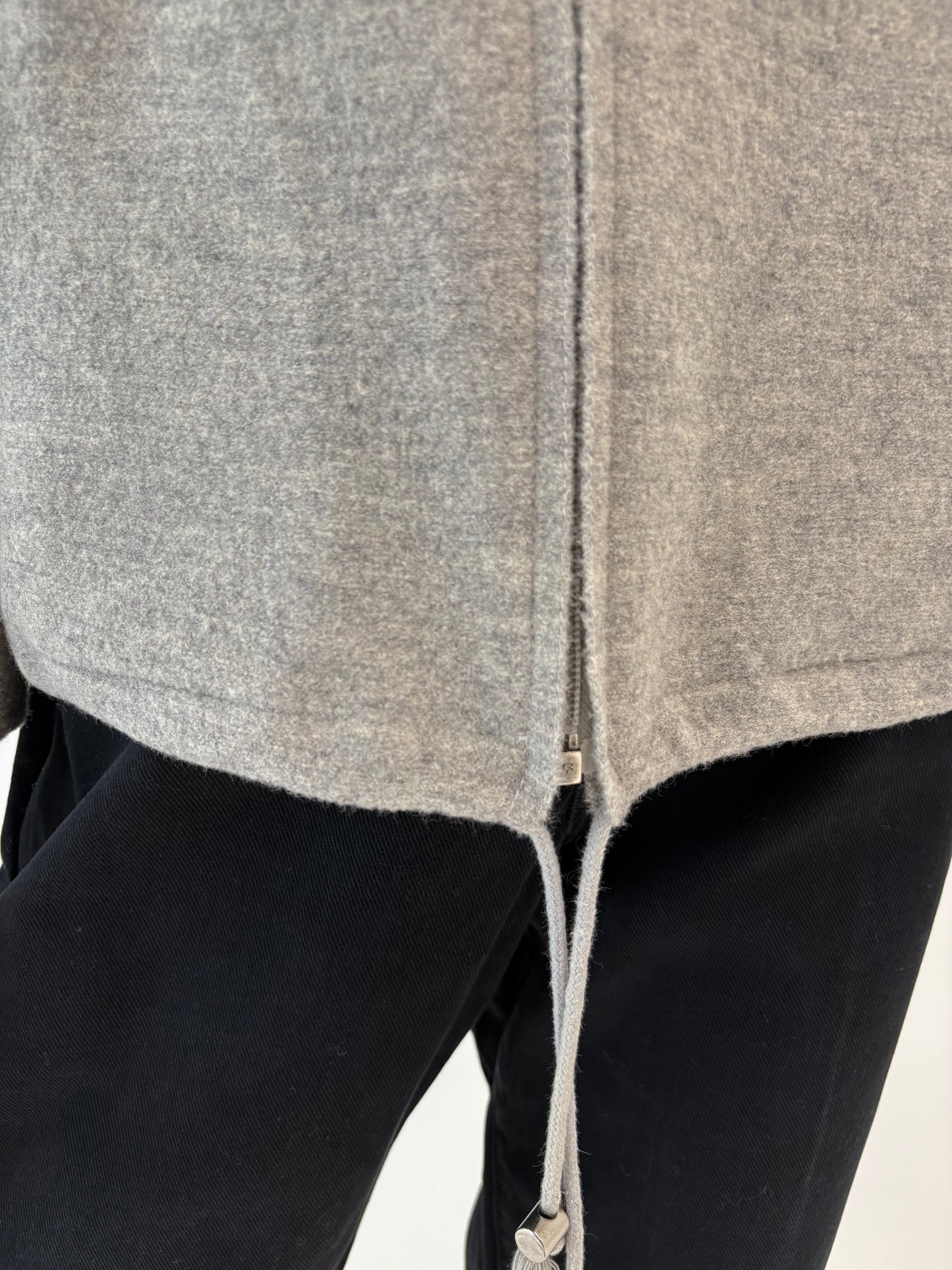 Jacheta cu glugă din boiled wool petite cu influențe sport