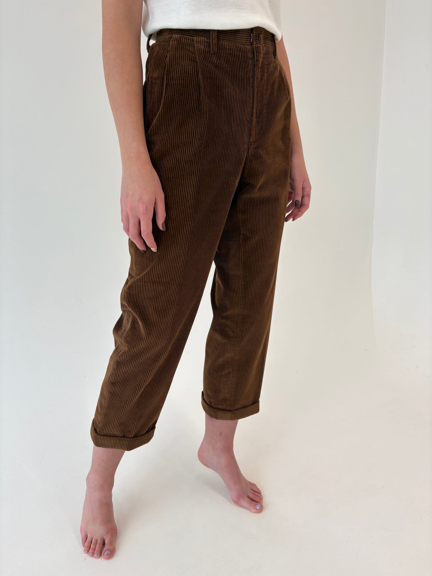 Pantaloni Alta Moda ultra luxury din corduroy Zegna