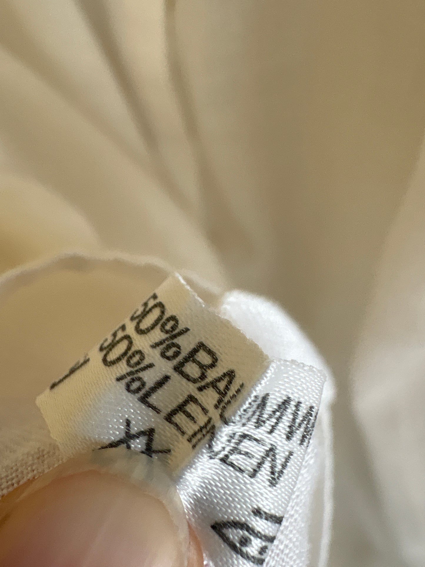 Cămașa vintage din pânză de in și bumbac cu umeri bufanți și broderie