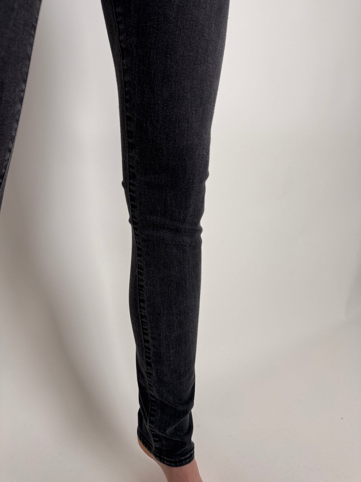 Jeanși luxury Trussardi tall din bumbac modelator