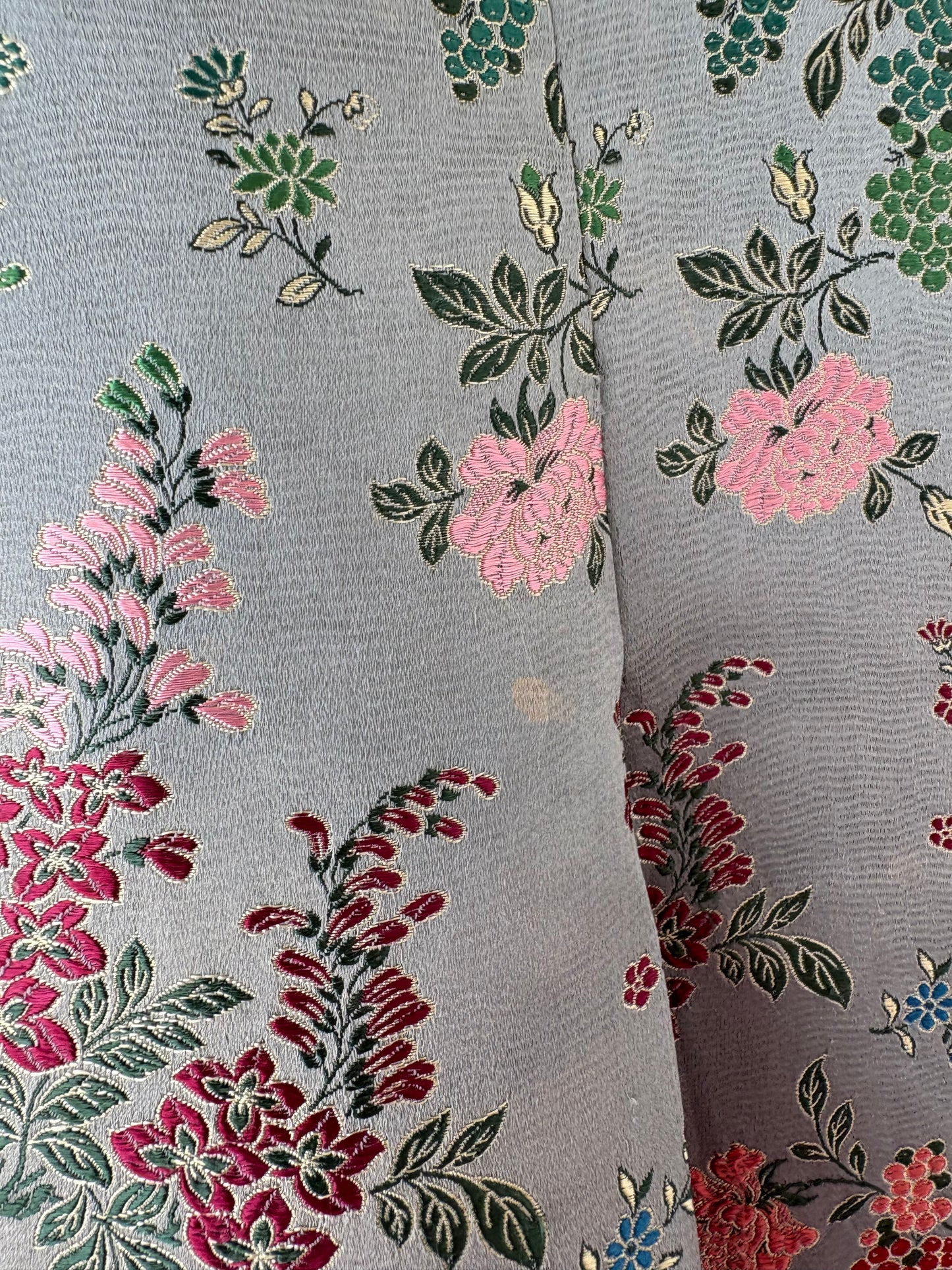 Rochie vintage de colecție din anii 60 din jacquard moale de mătase naturală