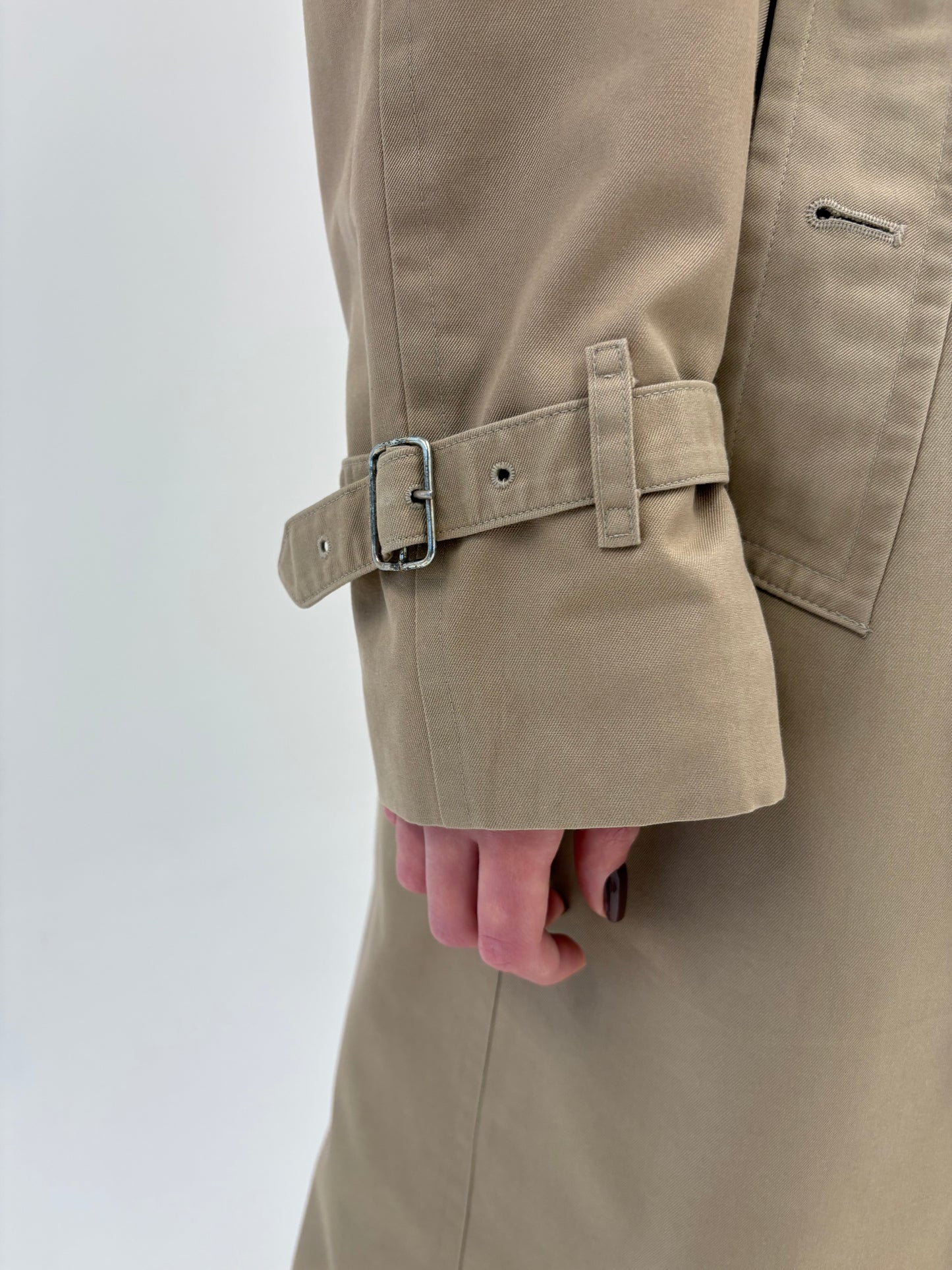 Trench high end Burberry tall de toamnă-iarnă cu liner de lana detașabil