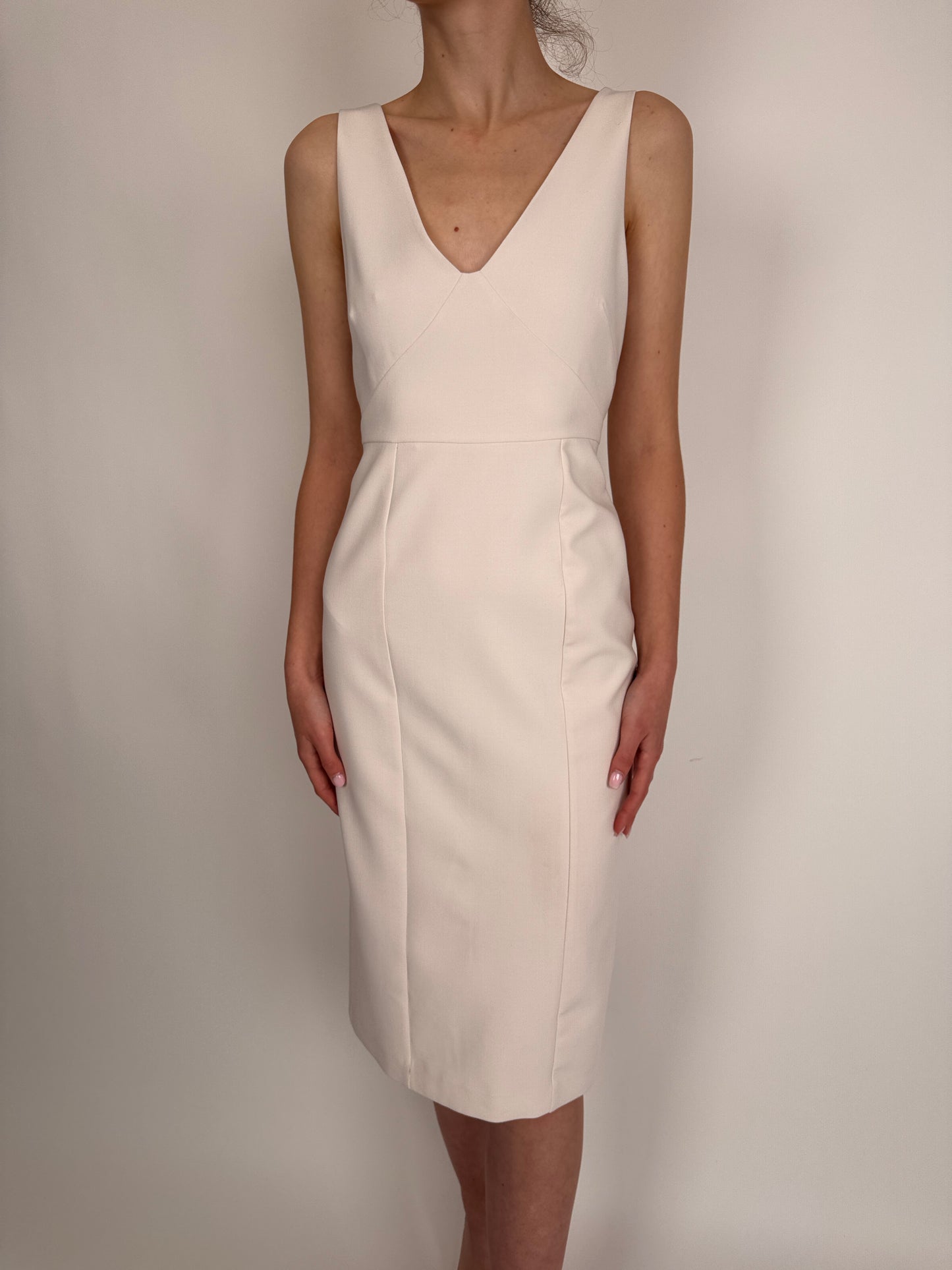 Rochie nouă luxury Ivy&Oak butter white cambrata