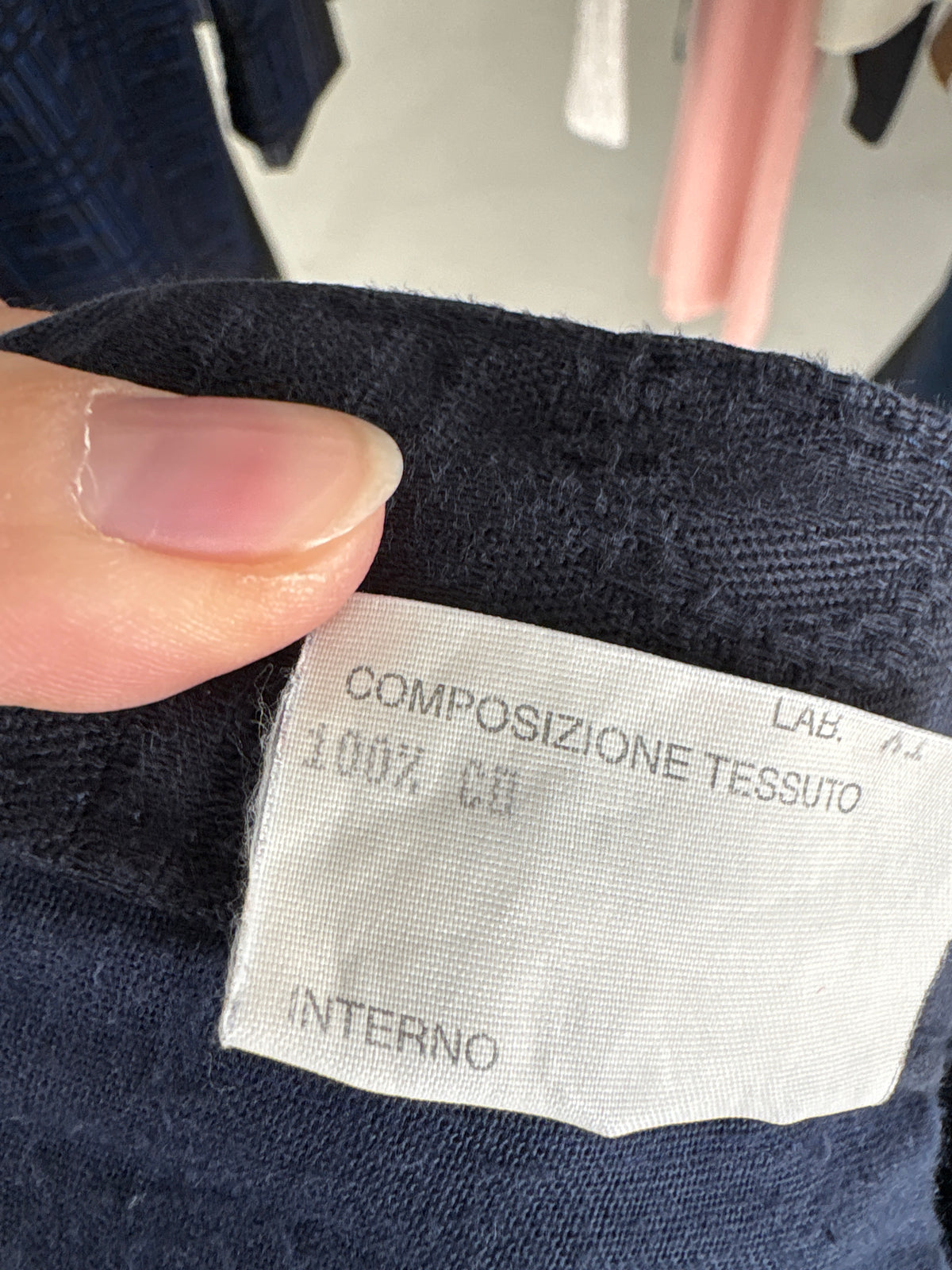Pantaloni vintage Rocco Barocco din brocart gros și moale de bumbac
