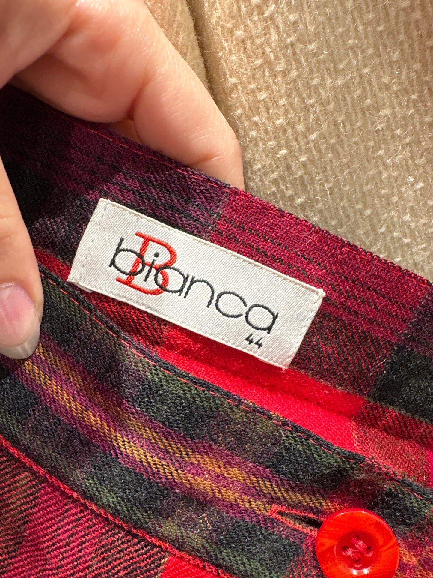 Fustă midi spre maxi din trântă de lana în culori tari cu talie ultra înaltă