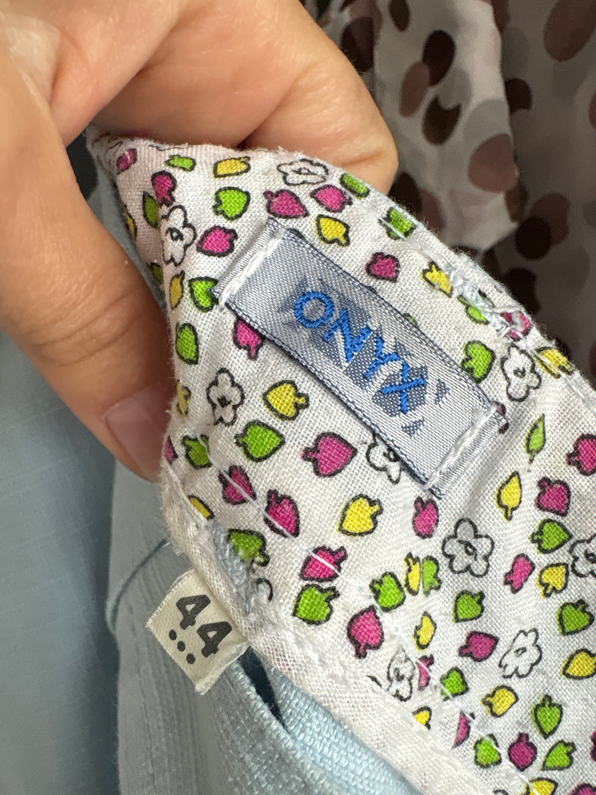 Pantaloni din pânză de in și bumbac evazați baby blue in croi revenit în trend